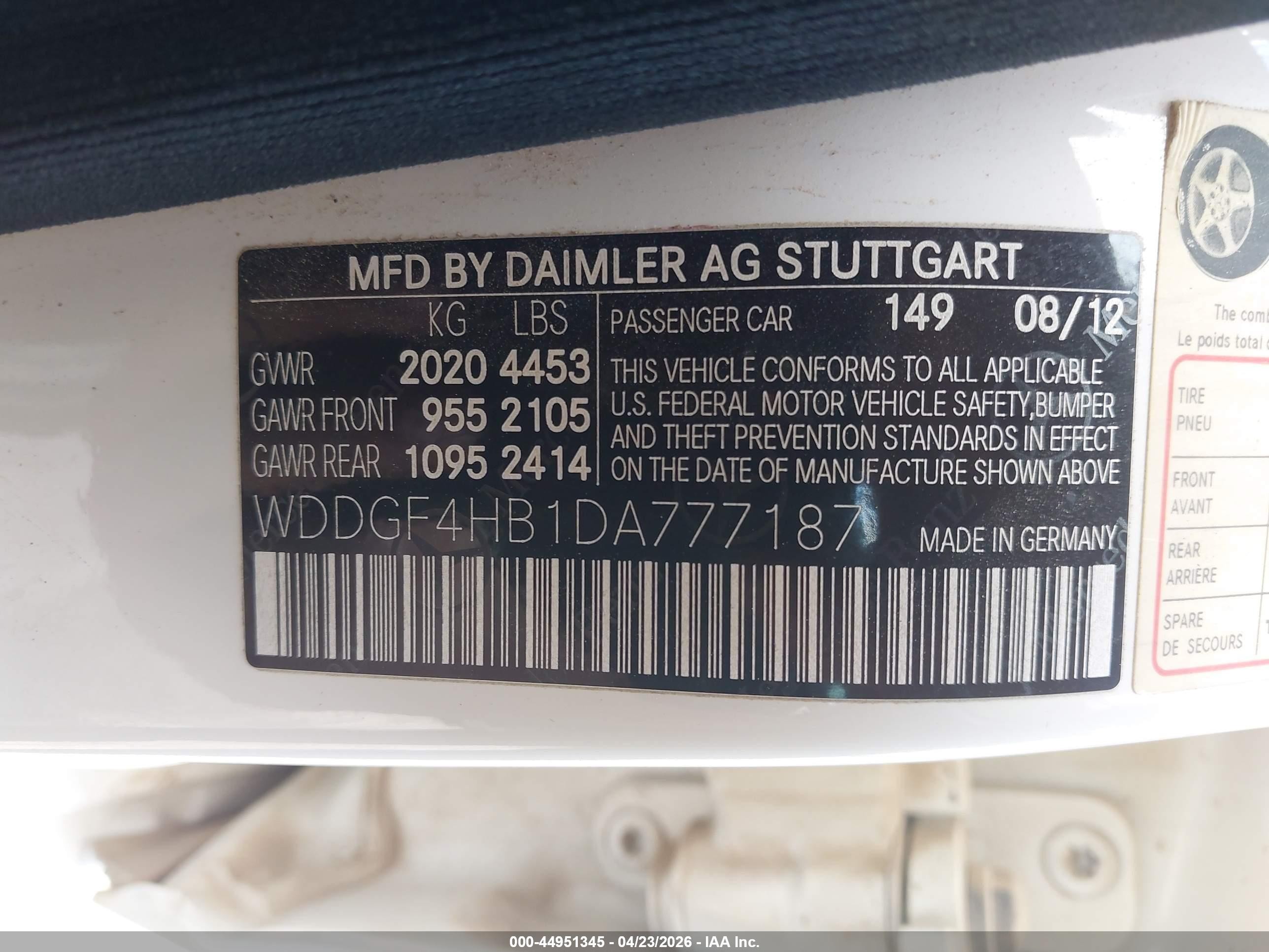 2013 Mercedes-benz C 250 Sport White vin: WDDGF4HB1DA777187