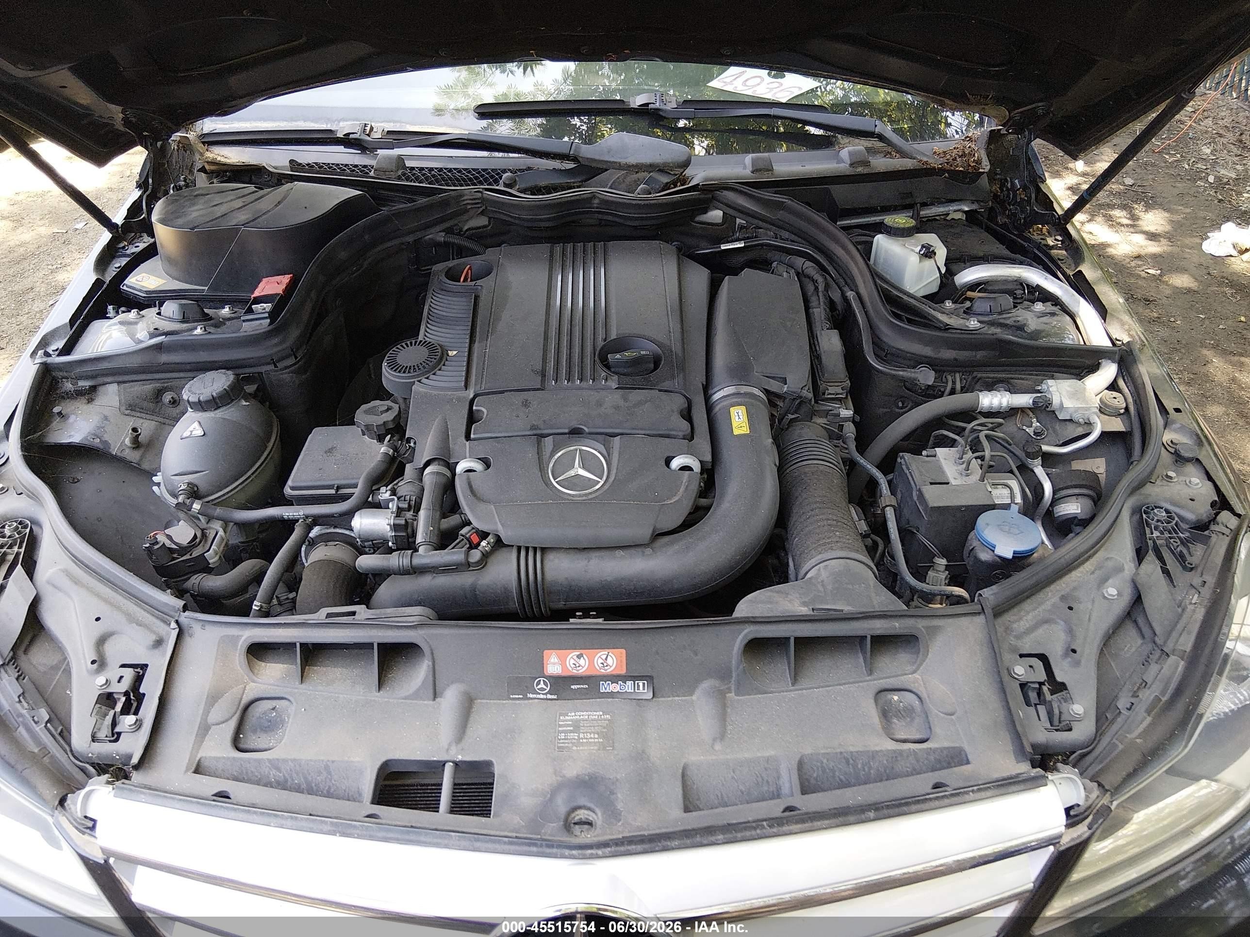 2013 Mercedes-benz C 250 Sport Black vin: WDDGF4HB1DA782938