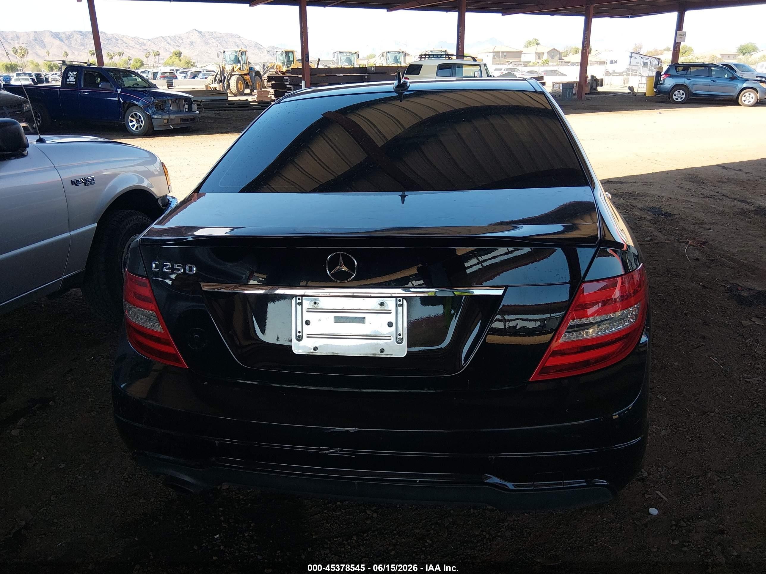 2013 Mercedes-benz C 250 Sport Black vin: WDDGF4HB1DA796936