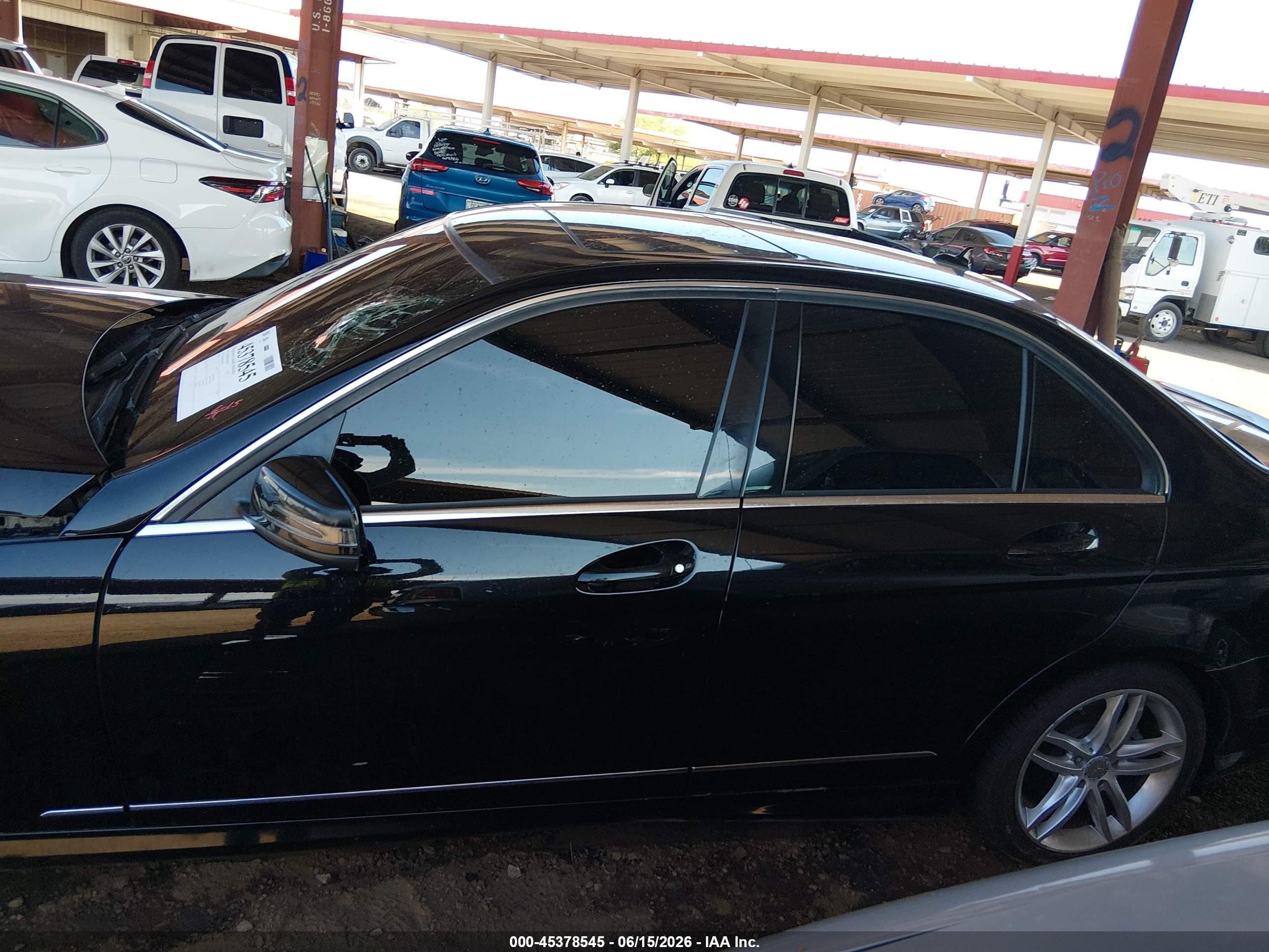 2013 Mercedes-benz C 250 Sport Black vin: WDDGF4HB1DA796936