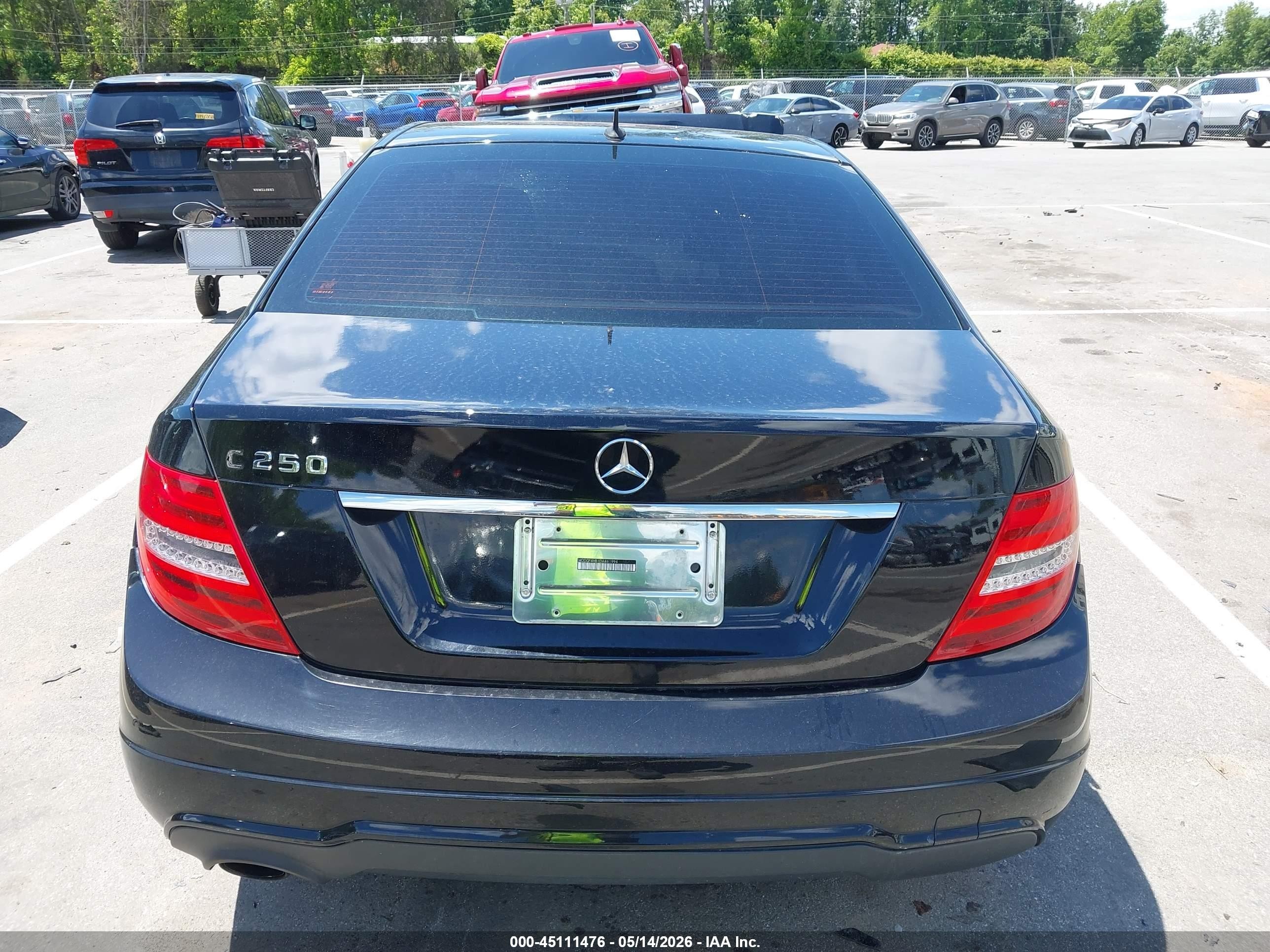2013 Mercedes-benz C 250 Sport Black vin: WDDGF4HB1DA861994