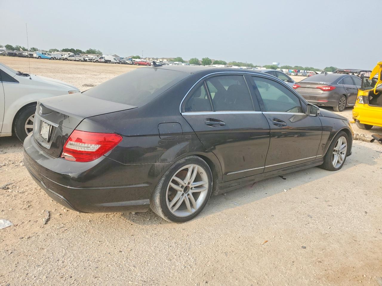 2013 Mercedes-benz C Black vin: WDDGF4HB1DA862207