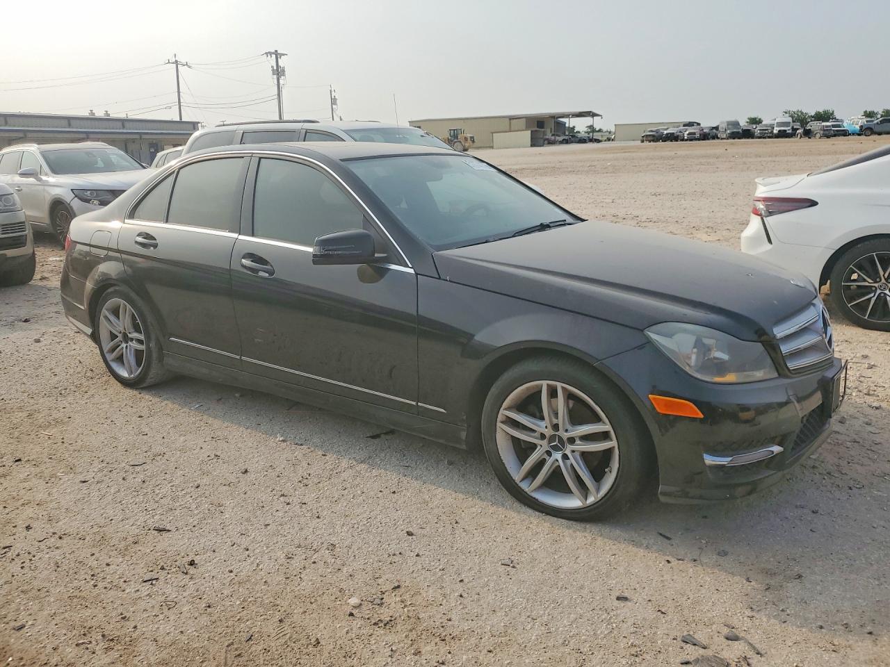 2013 Mercedes-benz C Black vin: WDDGF4HB1DA862207