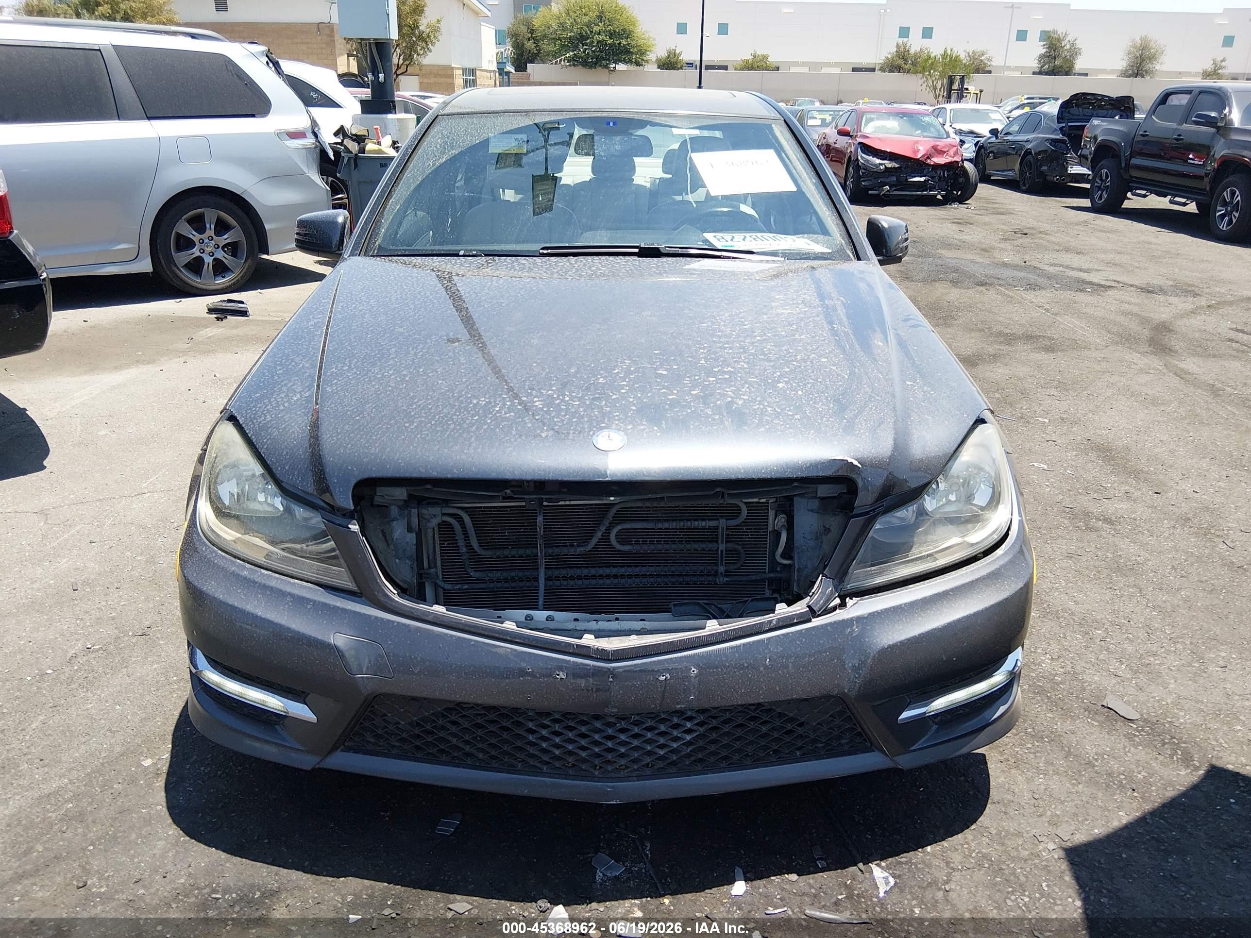 2014 Mercedes-benz C 250 Sport Gray vin: WDDGF4HB1EA927929