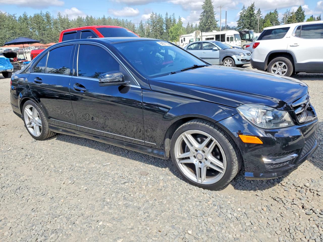 2014 Mercedes-benz C 250 Black vin: WDDGF4HB1EA939448