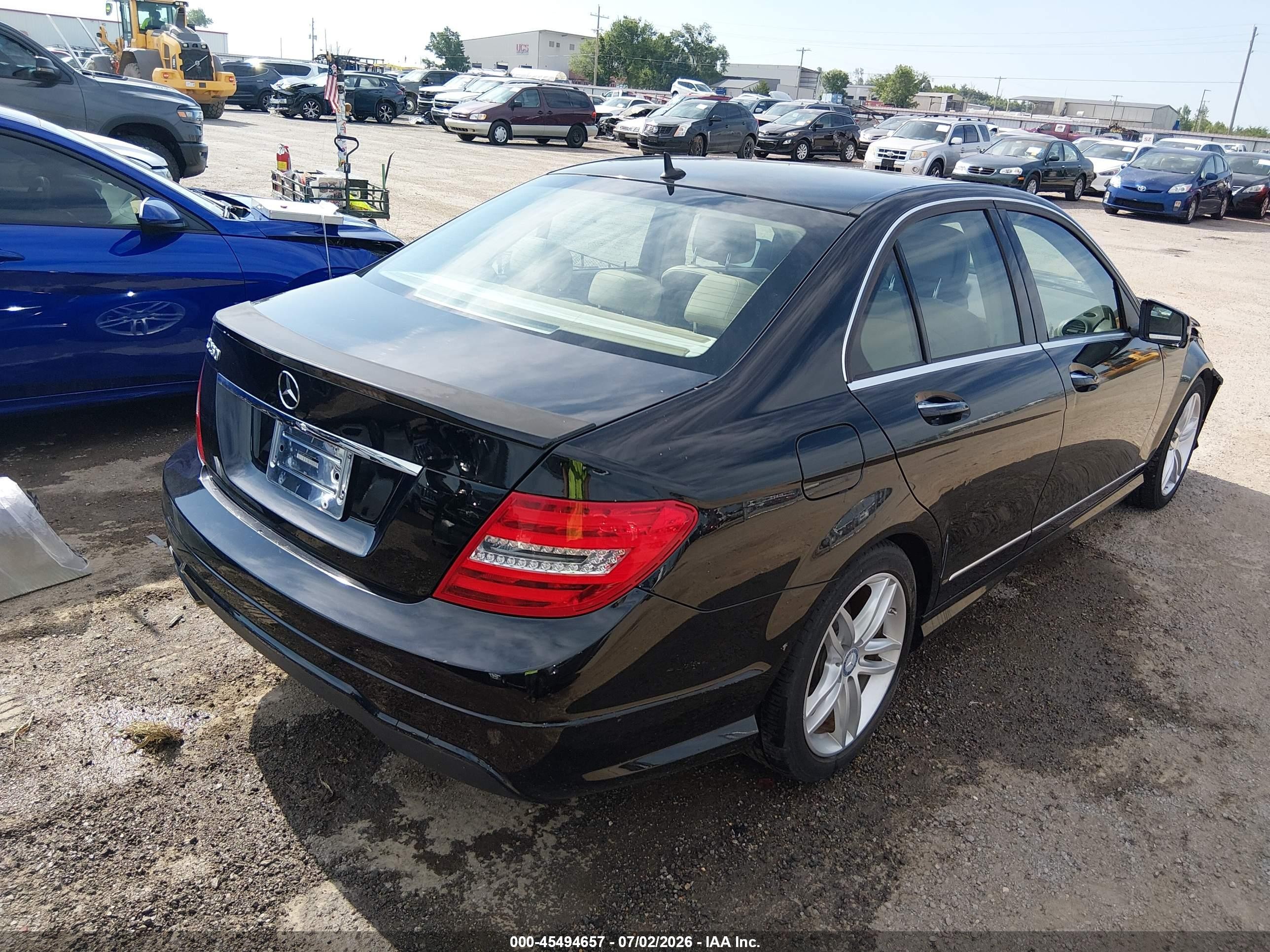 2014 Mercedes-benz C 250 Sport Black vin: WDDGF4HB1EA944424