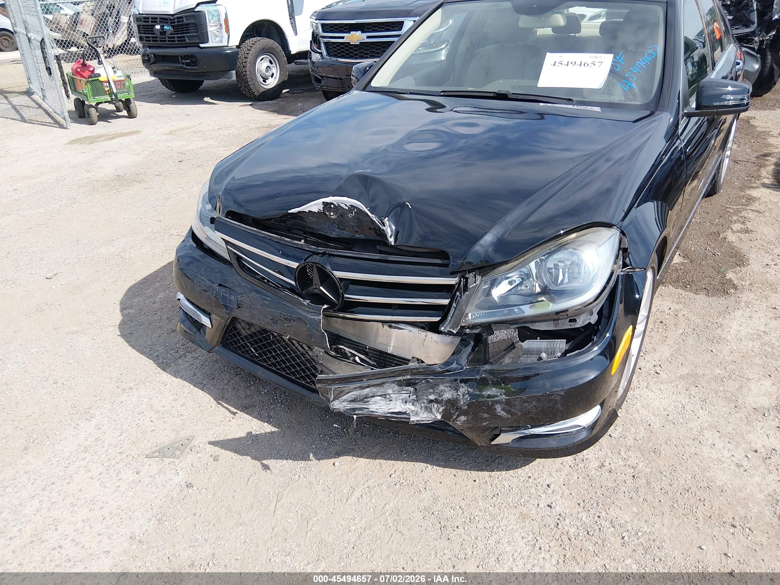 2014 Mercedes-benz C 250 Sport Black vin: WDDGF4HB1EA944424