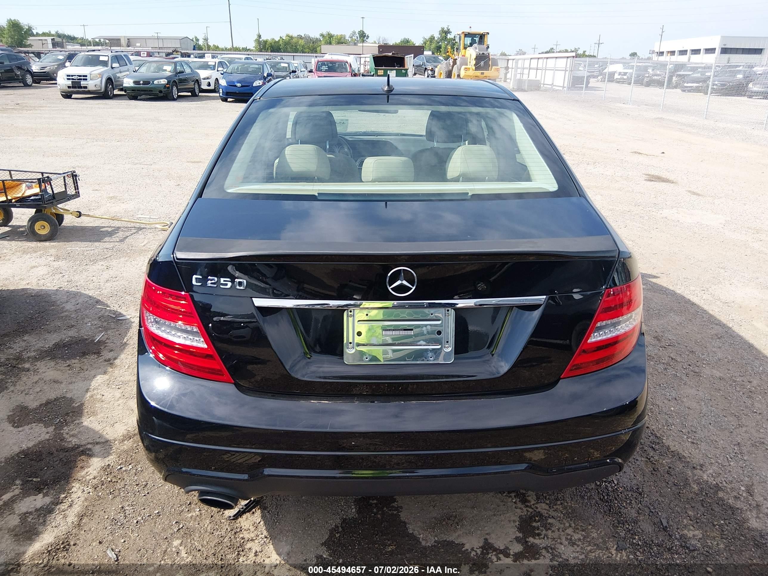 2014 Mercedes-benz C 250 Sport Black vin: WDDGF4HB1EA944424
