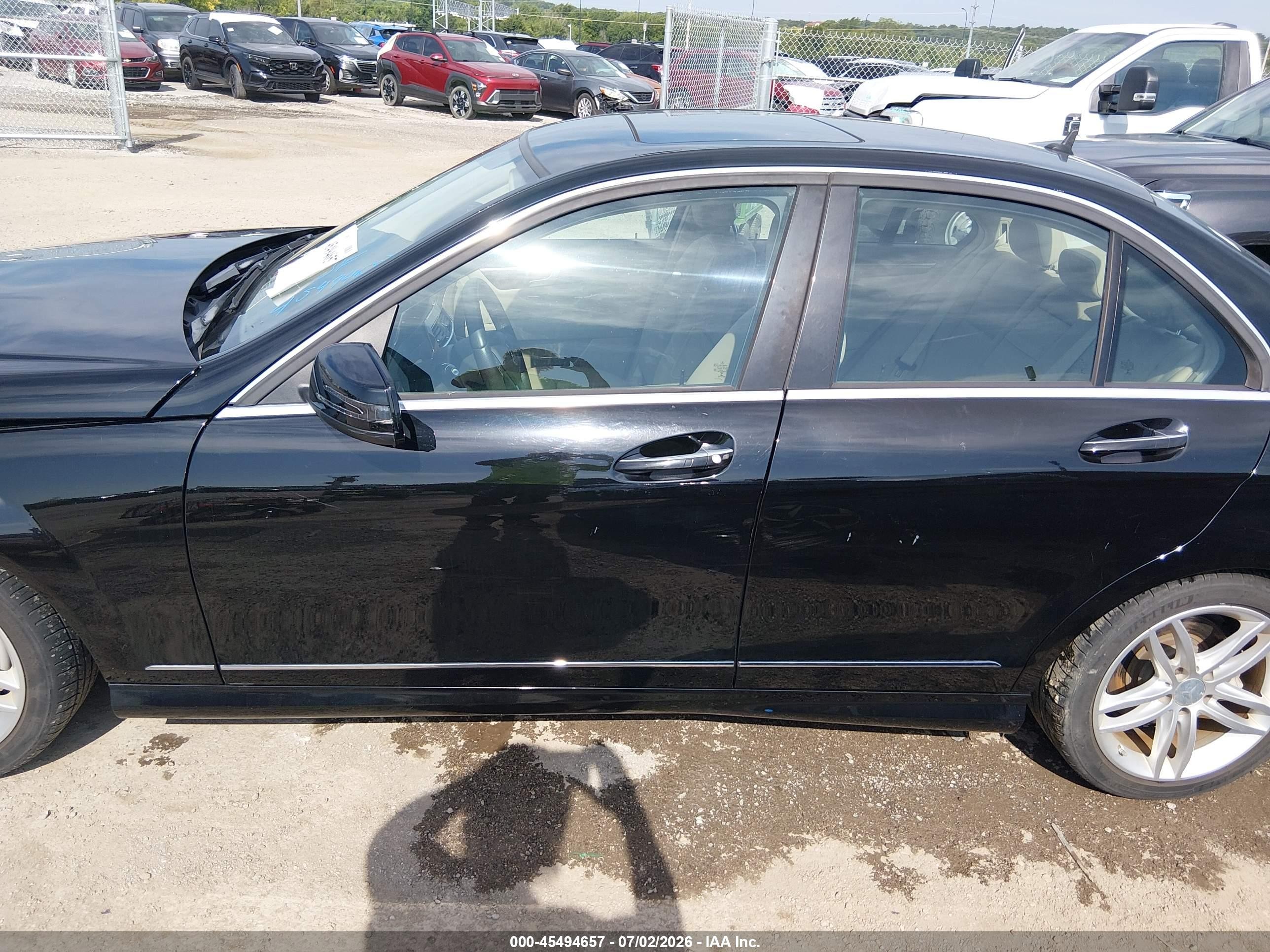 2014 Mercedes-benz C 250 Sport Black vin: WDDGF4HB1EA944424