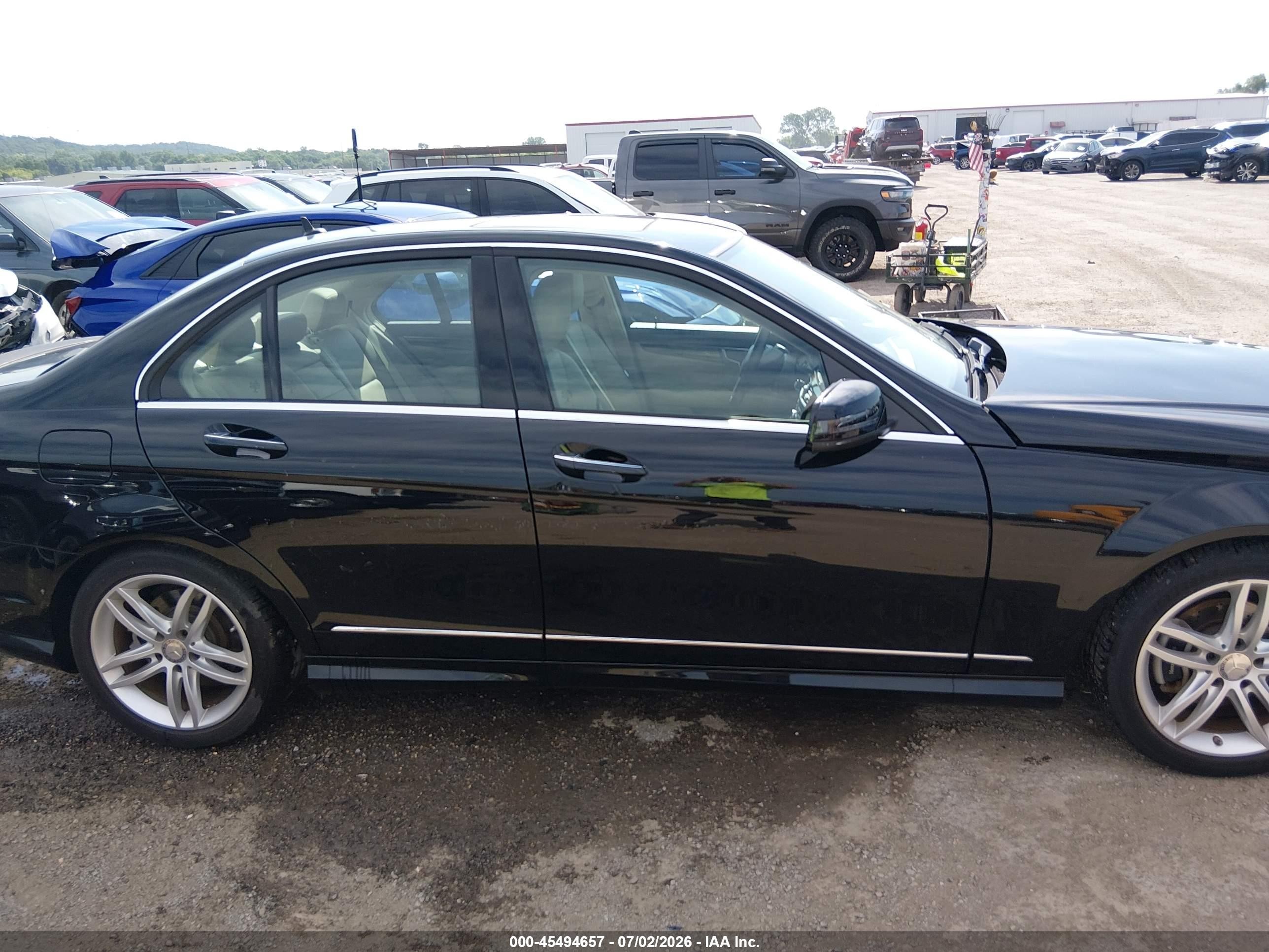 2014 Mercedes-benz C 250 Sport Black vin: WDDGF4HB1EA944424