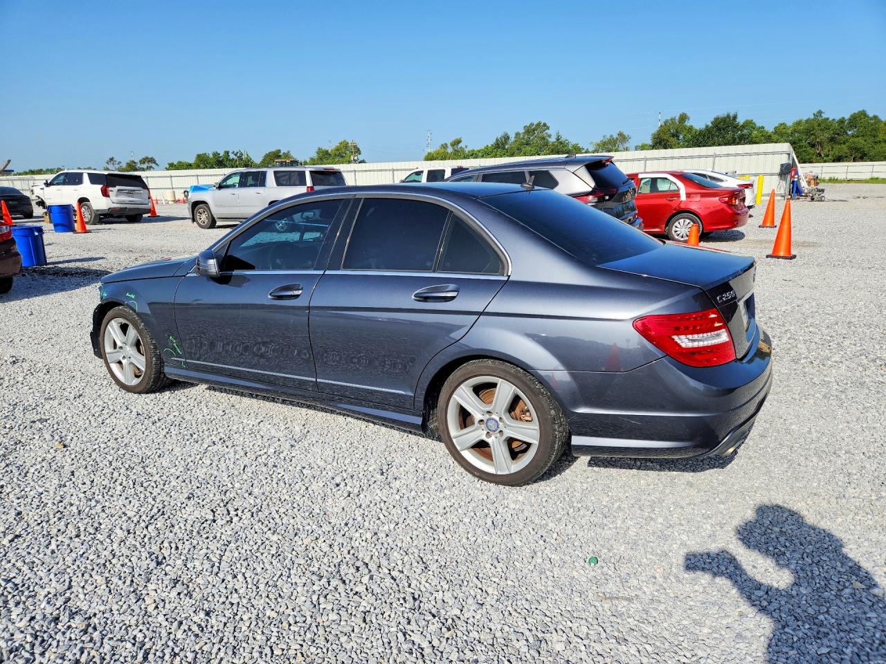 2014 Mercedes-benz C 250 Gray vin: WDDGF4HB1EA960414