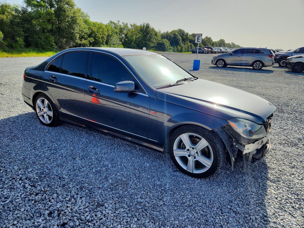 2014 Mercedes-benz C 250 Gray vin: WDDGF4HB1EA960414
