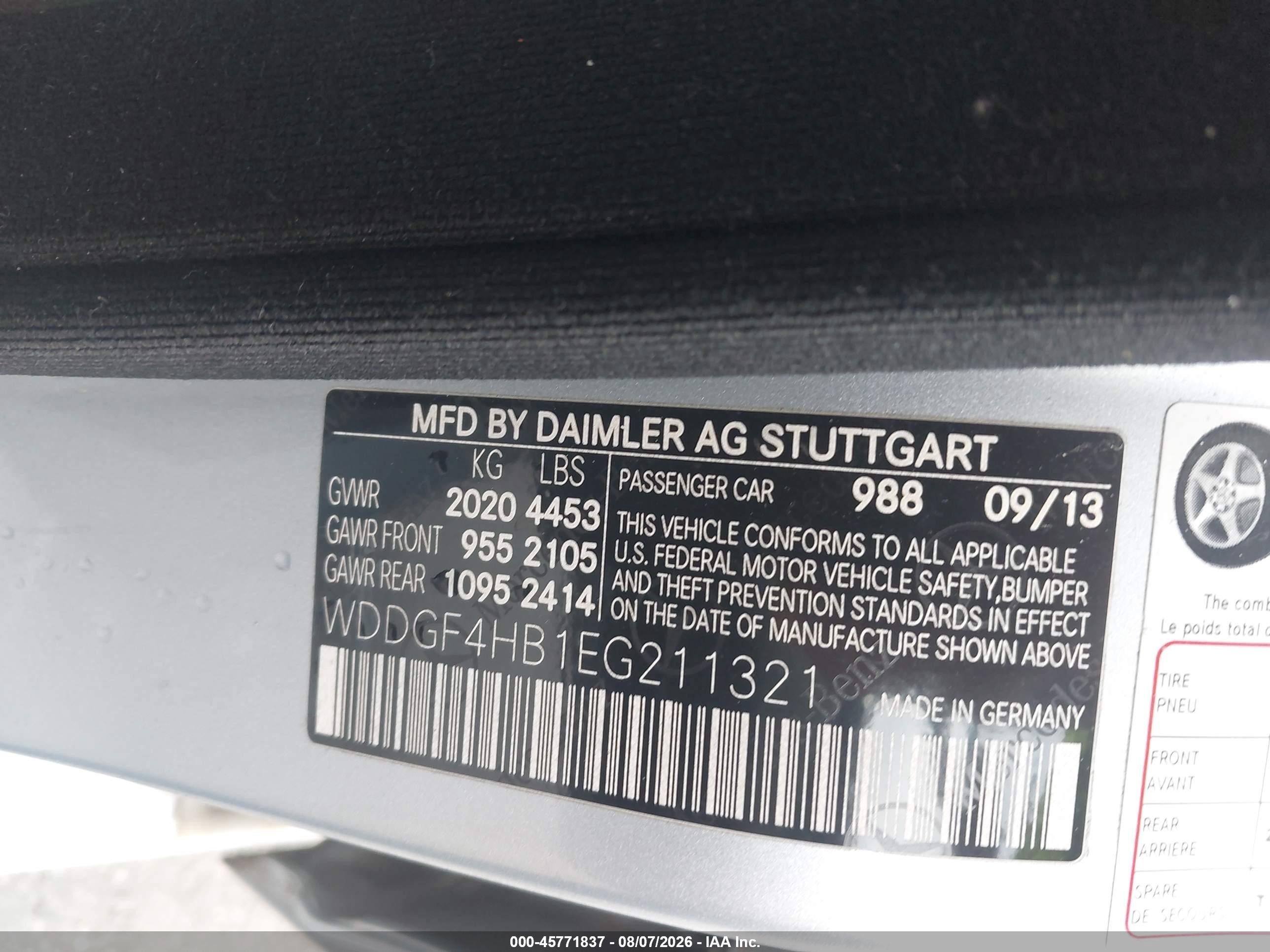 2014 Mercedes-benz C 250 Sport Blue vin: WDDGF4HB1EG211321