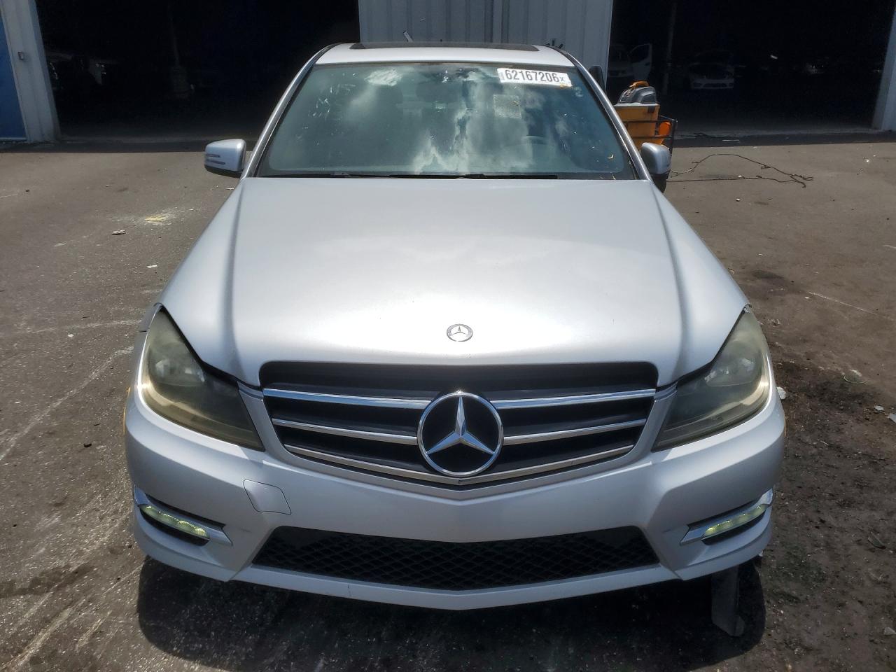 2014 Mercedes-benz C 250 Silver vin: WDDGF4HB1EG247767