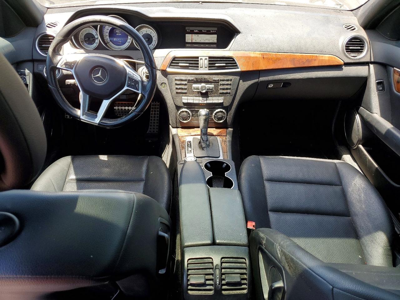 2014 Mercedes-benz C 250 Black vin: WDDGF4HB1ER305199