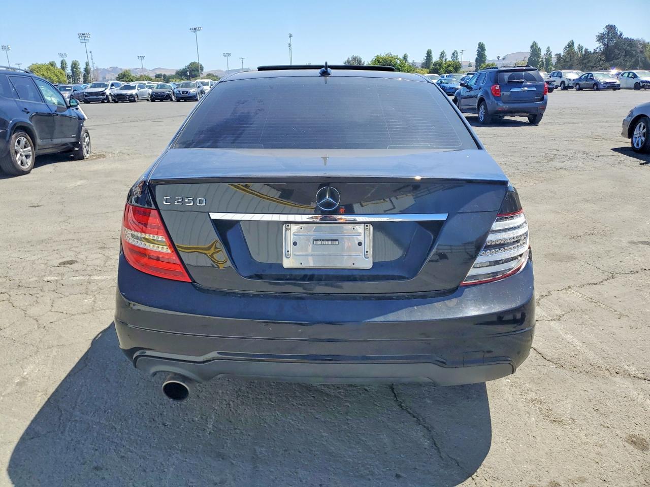 2012 Mercedes-benz C Black vin: WDDGF4HB2CR207313