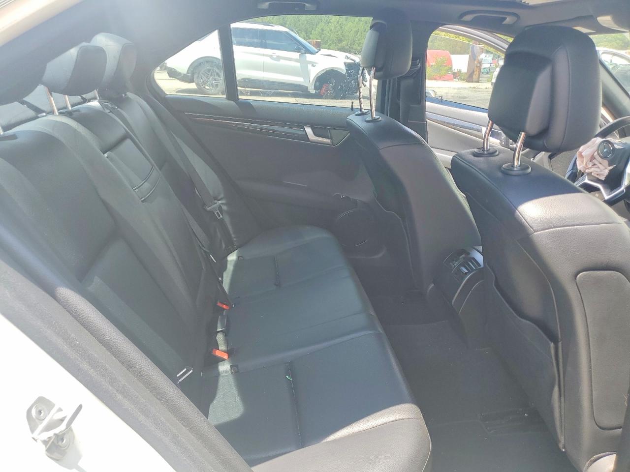 2012 Mercedes-benz C 250 White vin: WDDGF4HB2CR223253