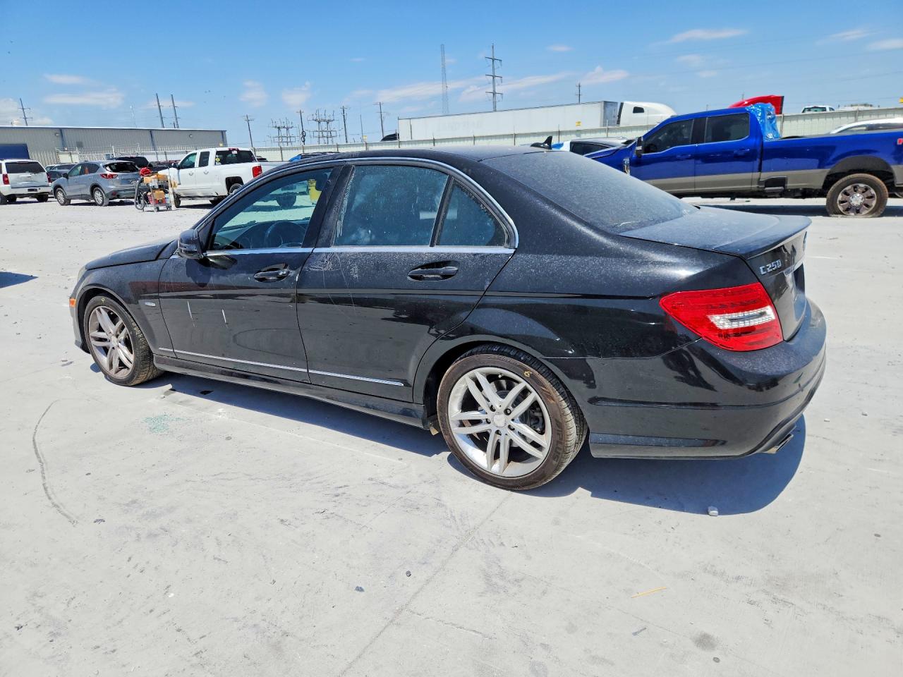 2012 Mercedes-benz C 250 Black vin: WDDGF4HB2CR238884