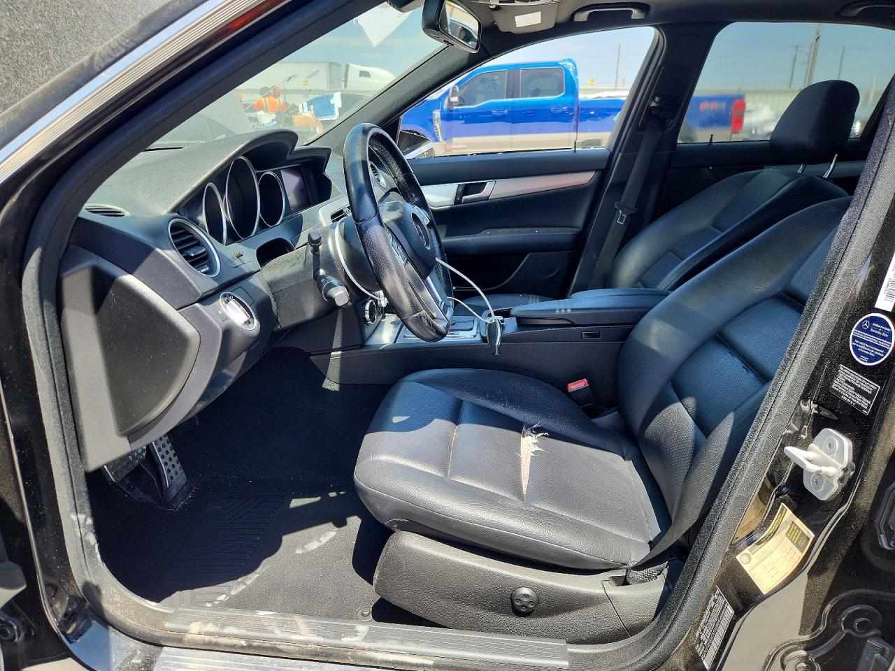 2012 Mercedes-benz C 250 Black vin: WDDGF4HB2CR238884