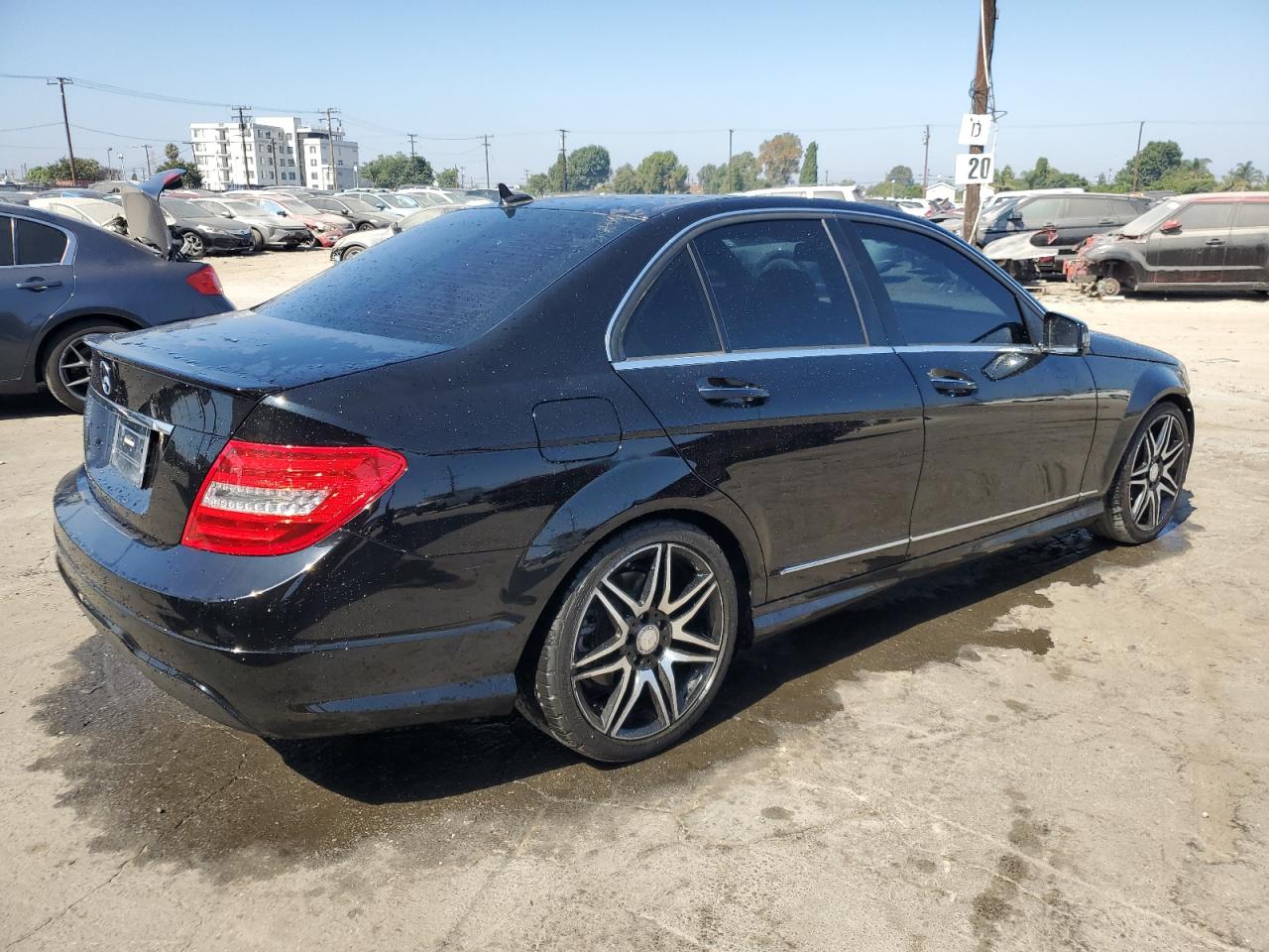 2013 Mercedes-benz C 250 Black vin: WDDGF4HB2DF946992