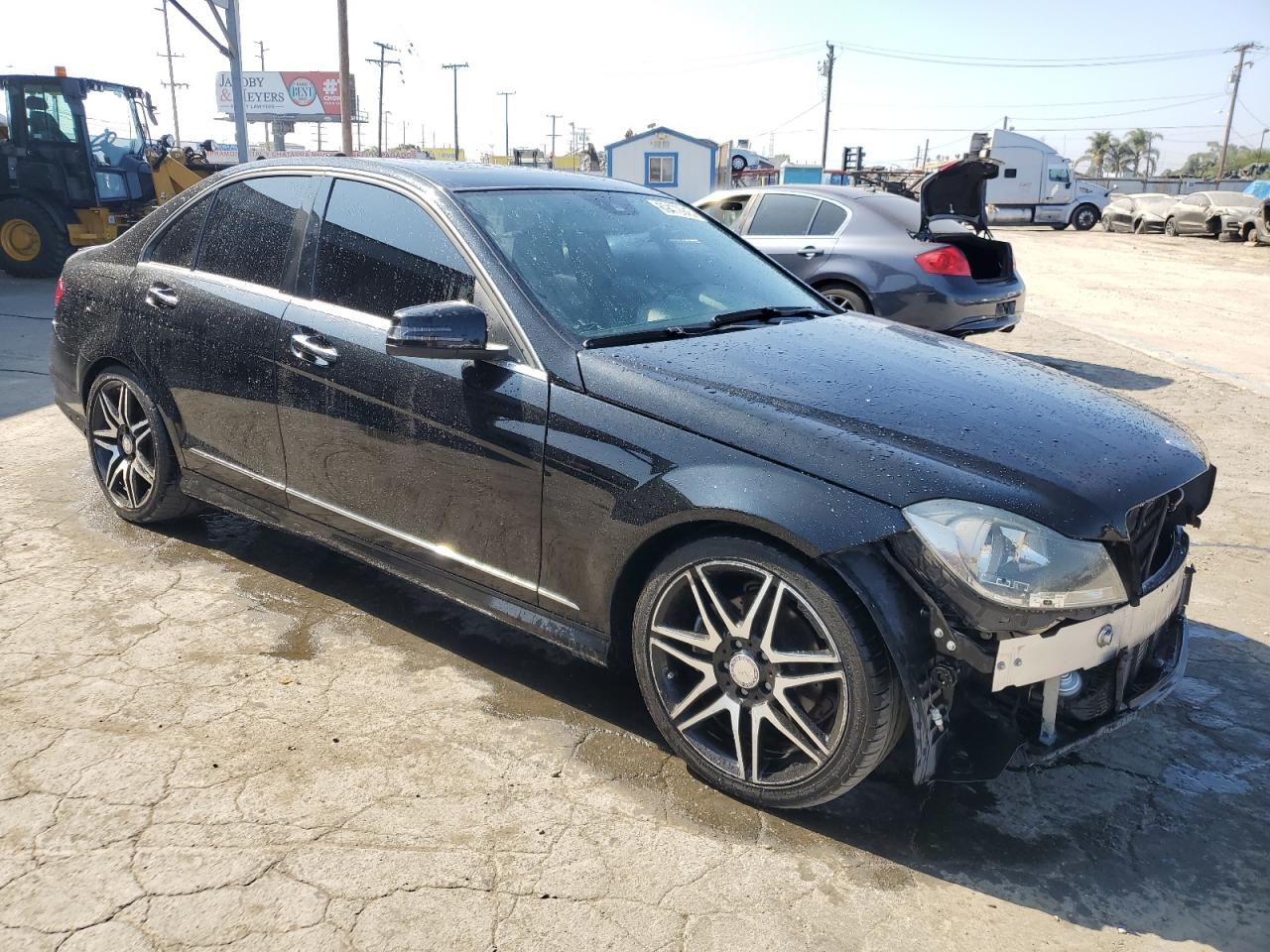 2013 Mercedes-benz C 250 Black vin: WDDGF4HB2DF946992