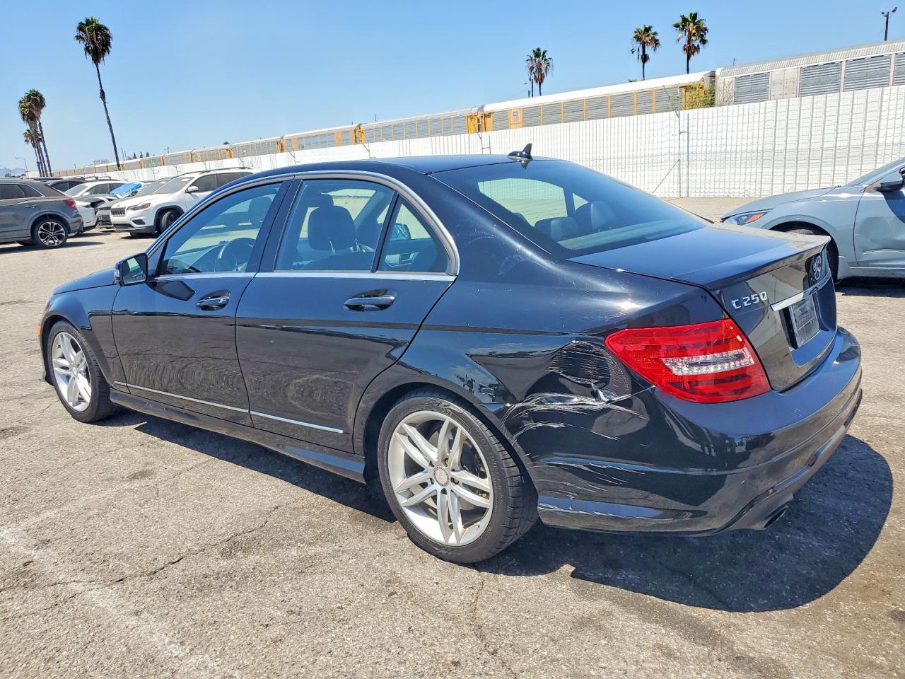 2013 Mercedes-benz C 250 Black vin: WDDGF4HB2DR244203