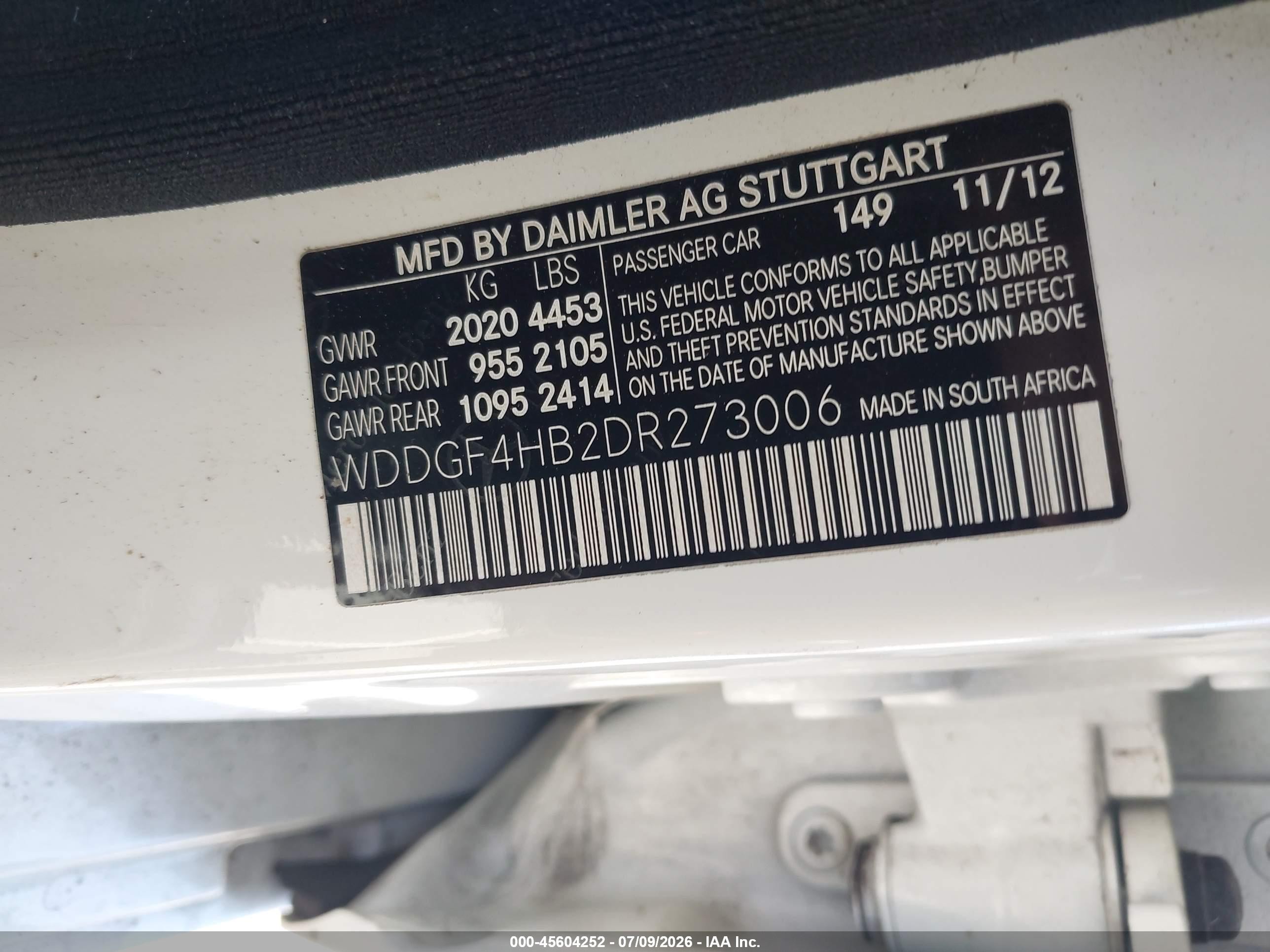 2013 Mercedes-benz C 250 Sport White vin: WDDGF4HB2DR273006