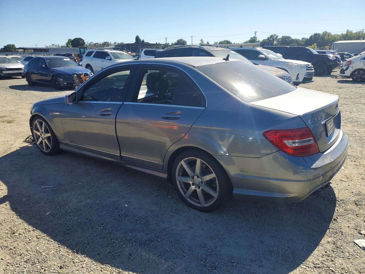 2013 Mercedes-benz C 250 Silver vin: WDDGF4HB2DR274222
