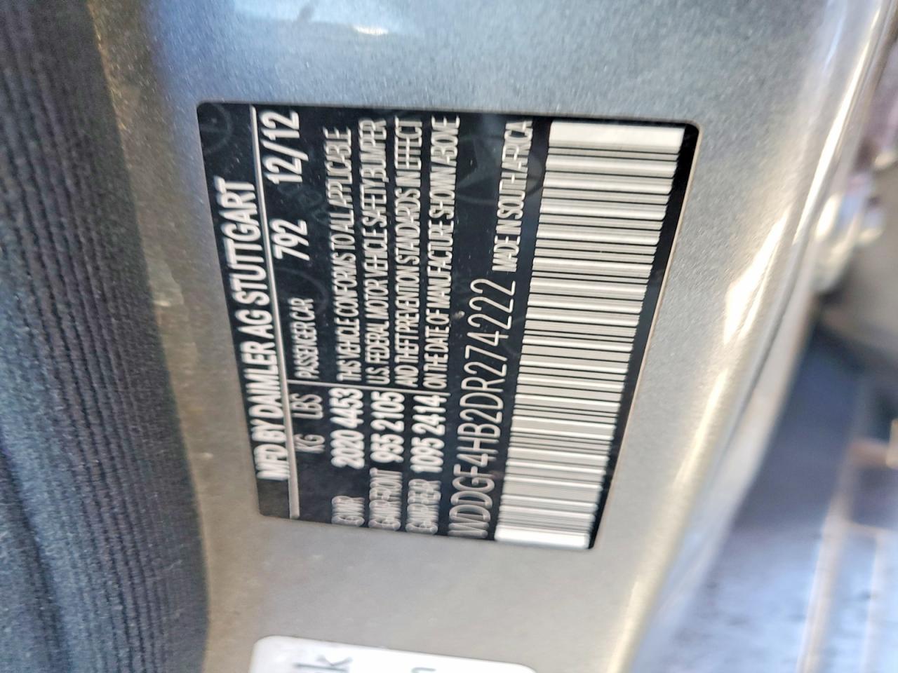 2013 Mercedes-benz C 250 Silver vin: WDDGF4HB2DR274222