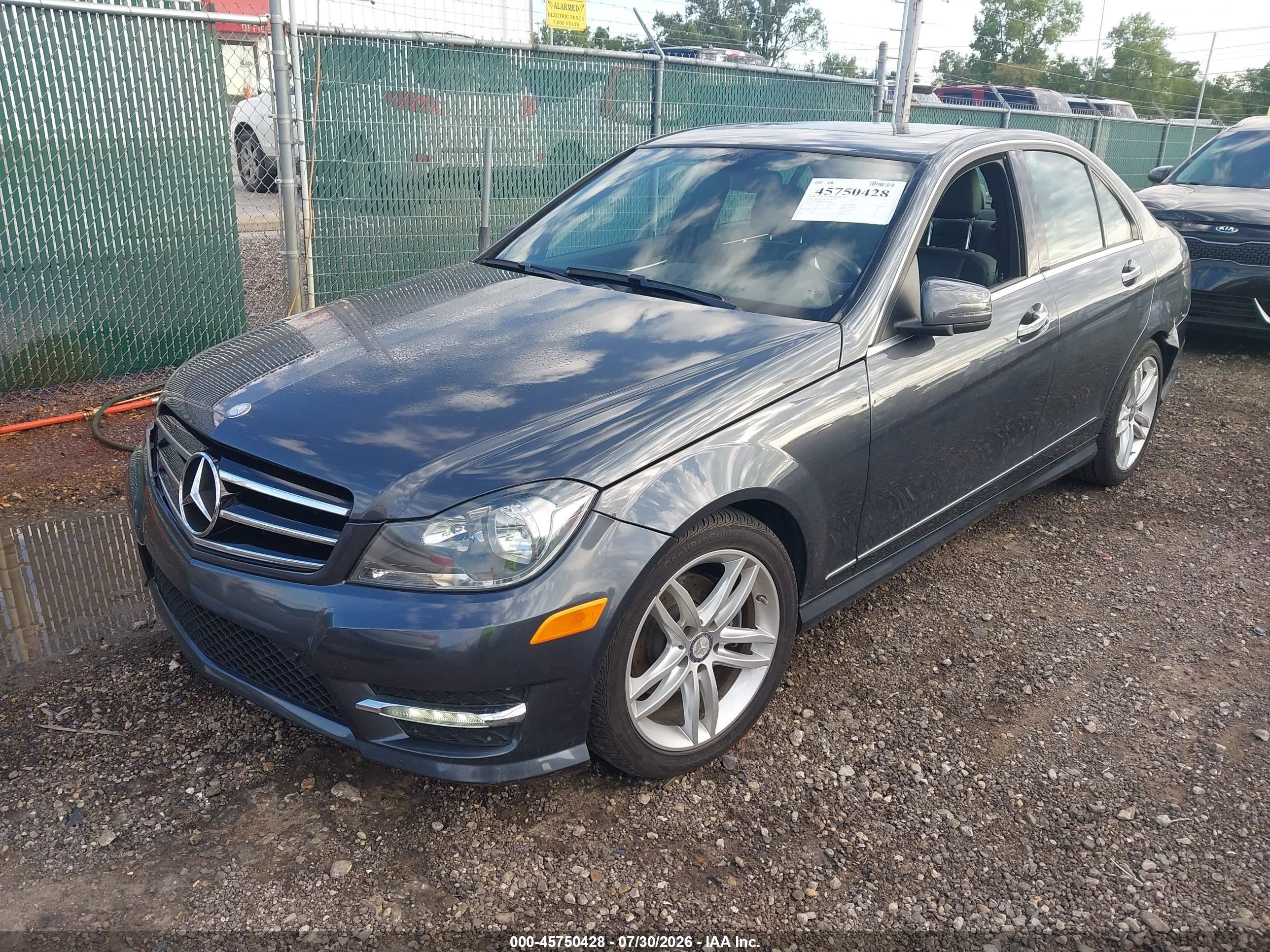 2014 Mercedes-benz C 250 Sport Blue vin: WDDGF4HB2EA959109