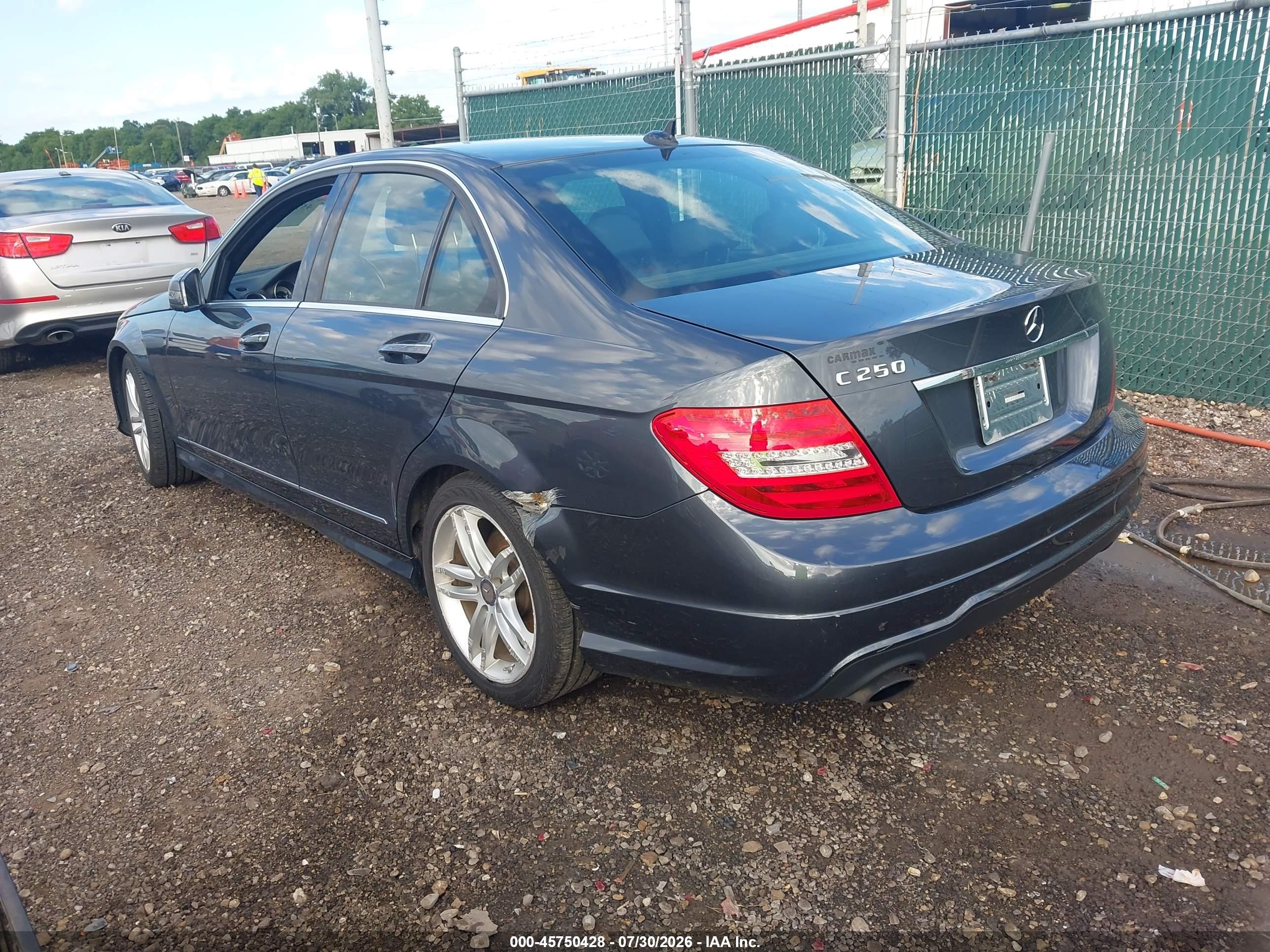 2014 Mercedes-benz C 250 Sport Blue vin: WDDGF4HB2EA959109