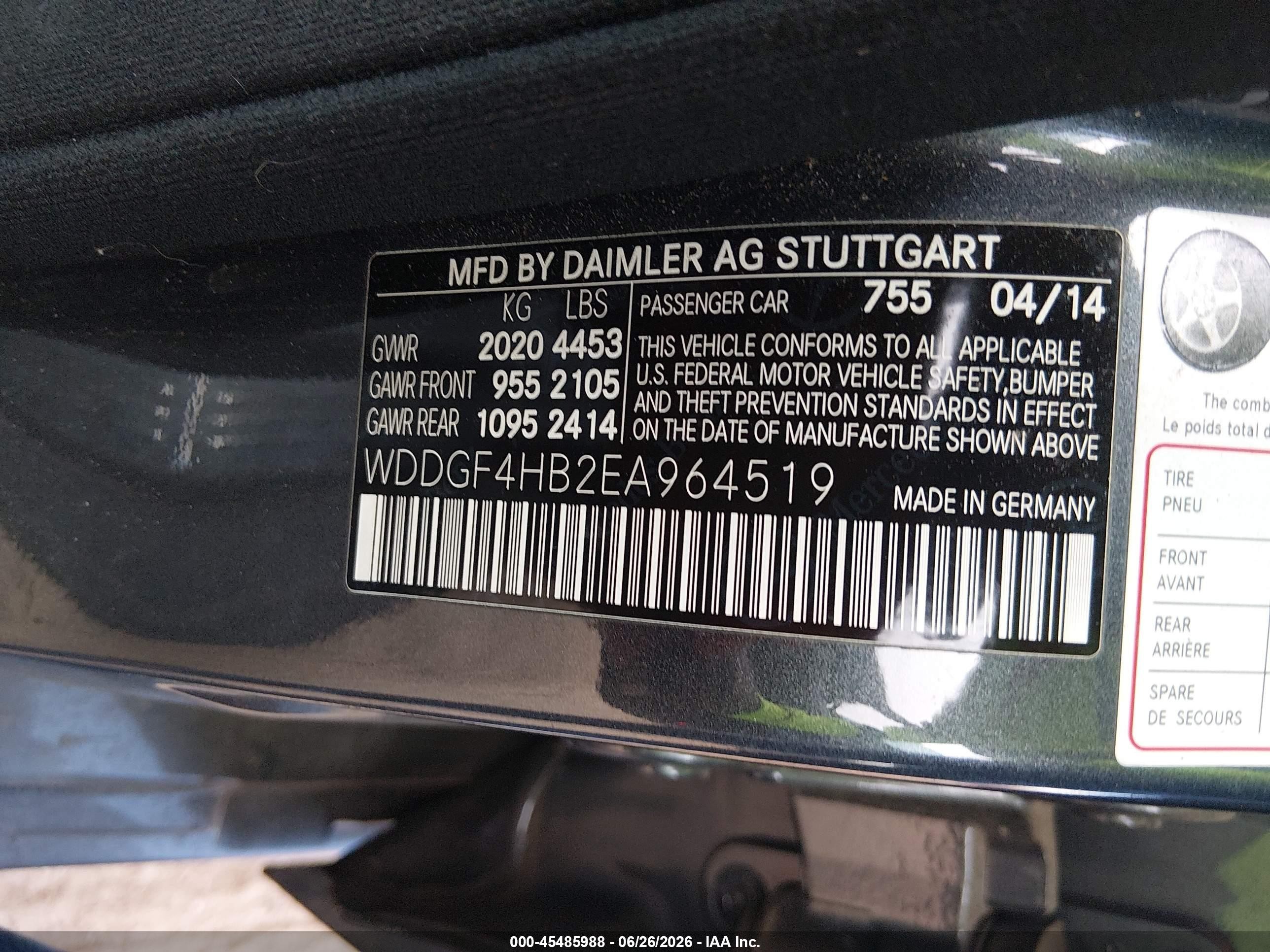 2014 Mercedes-benz C 250 Sport Blue vin: WDDGF4HB2EA964519