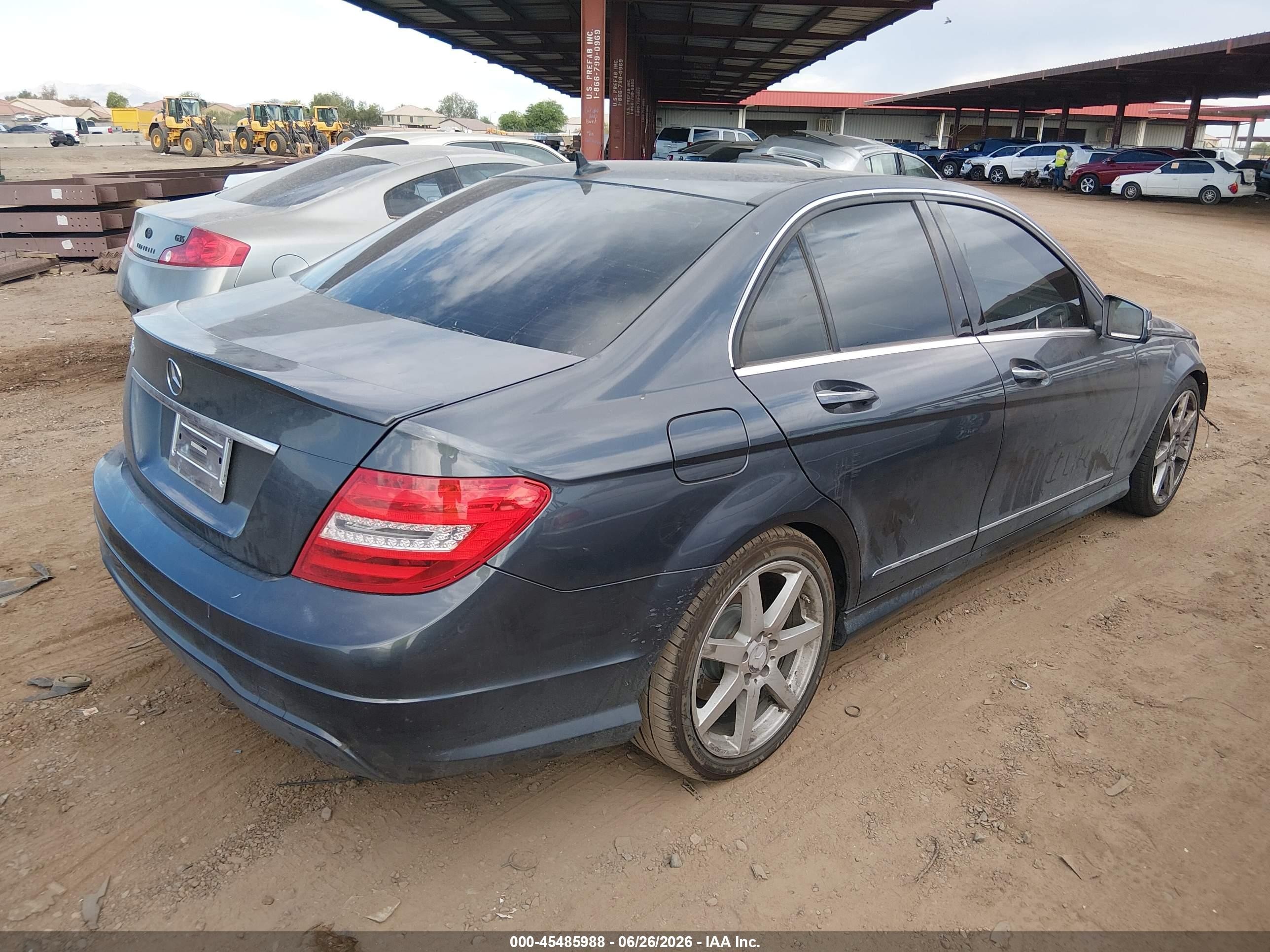 2014 Mercedes-benz C 250 Sport Blue vin: WDDGF4HB2EA964519