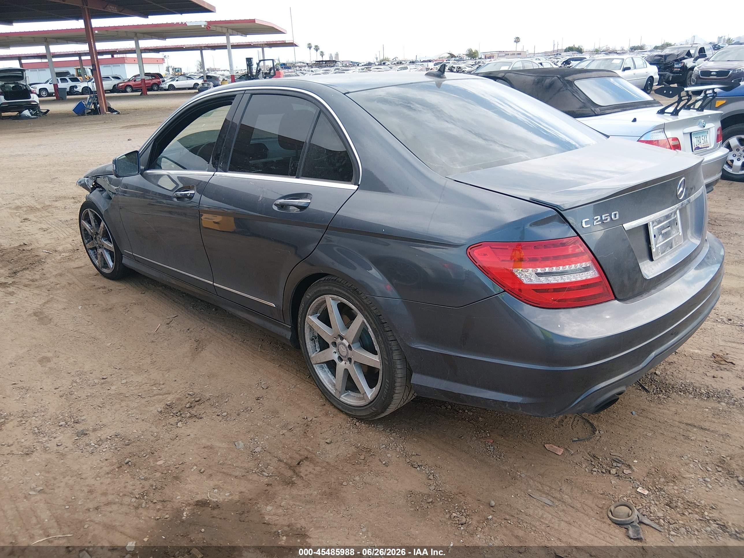 2014 Mercedes-benz C 250 Sport Blue vin: WDDGF4HB2EA964519
