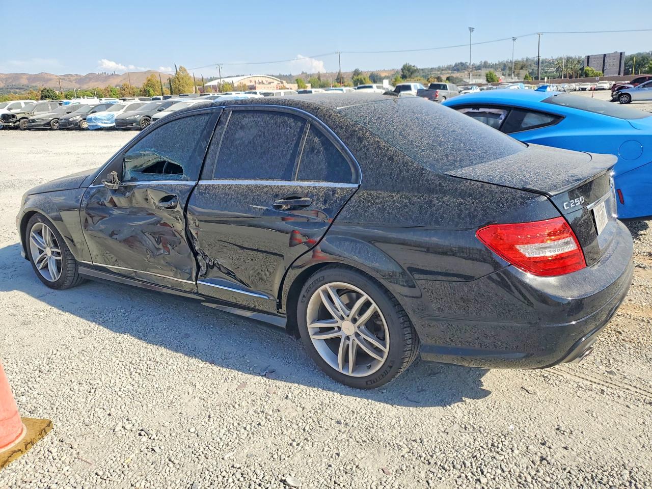 2014 Mercedes-benz C 250 Black vin: WDDGF4HB2EG209593