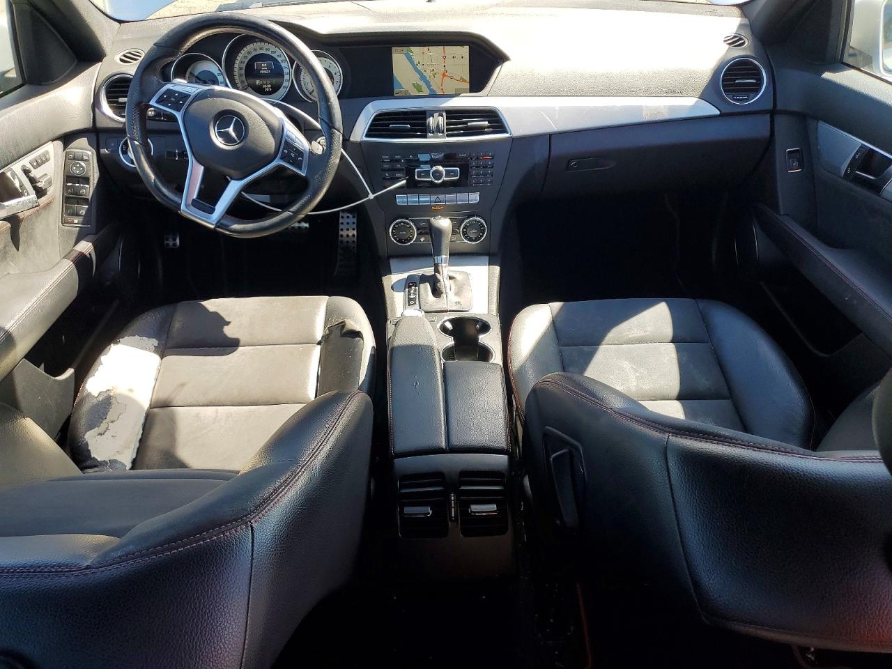 2014 Mercedes-benz C 250 Silver vin: WDDGF4HB2ER306863