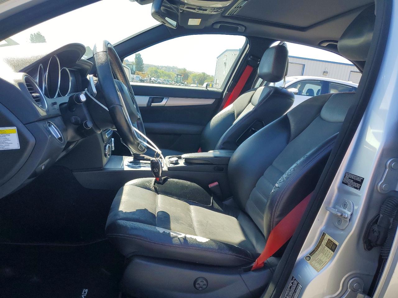 2014 Mercedes-benz C 250 Silver vin: WDDGF4HB2ER306863