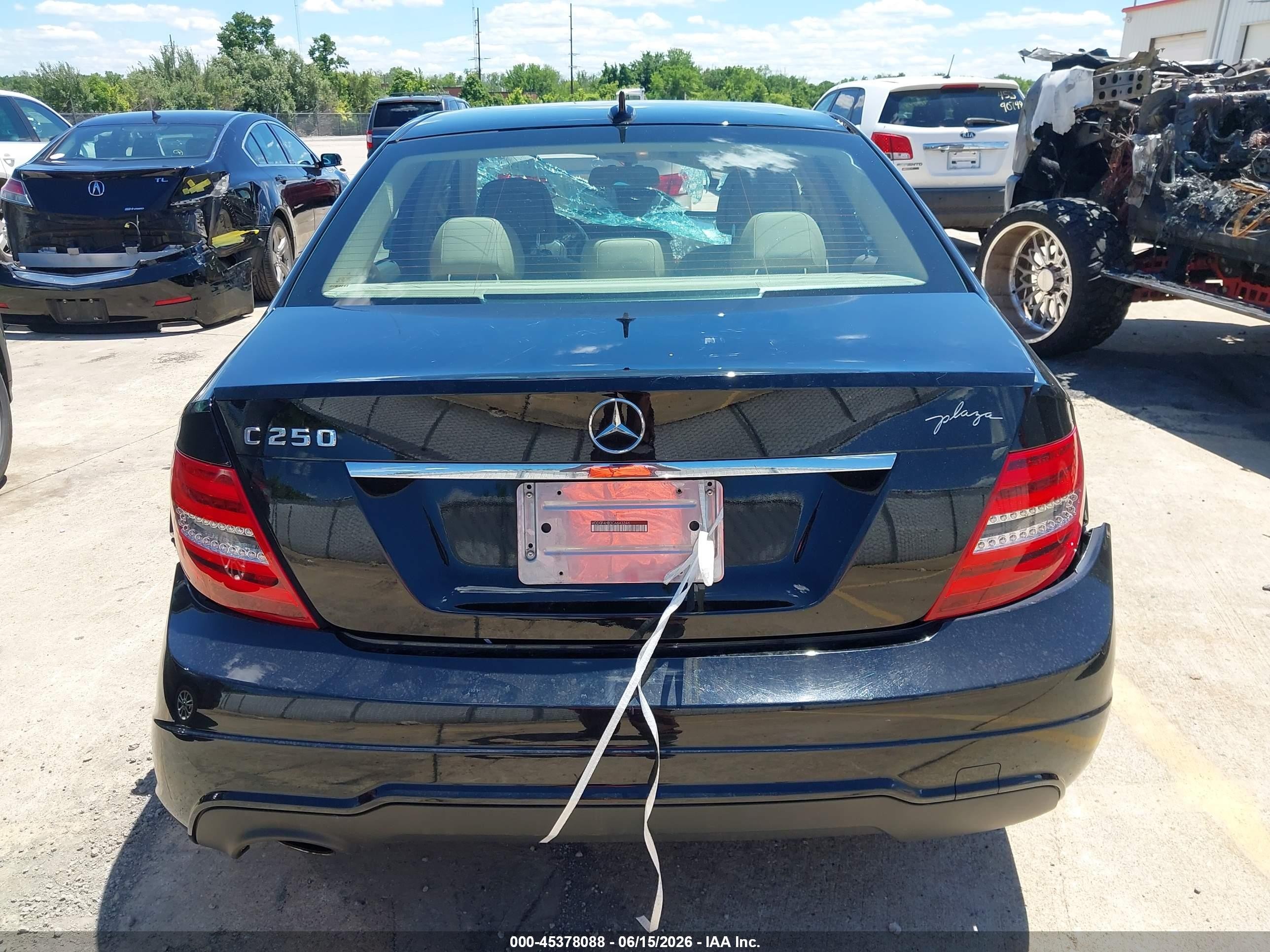 2012 Mercedes-benz C 250 Luxury/sport Black vin: WDDGF4HB3CA643344