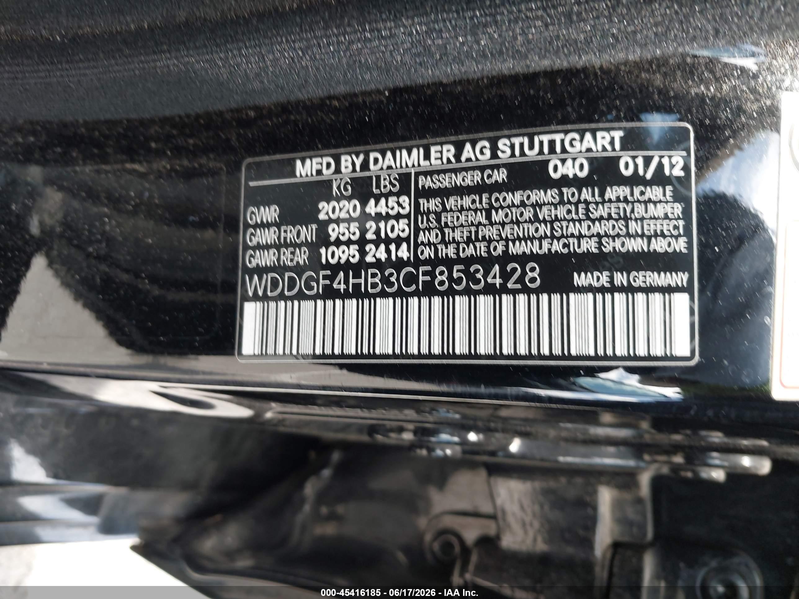 2012 Mercedes-benz C 250 Sport Черный vin: WDDGF4HB3CF853428