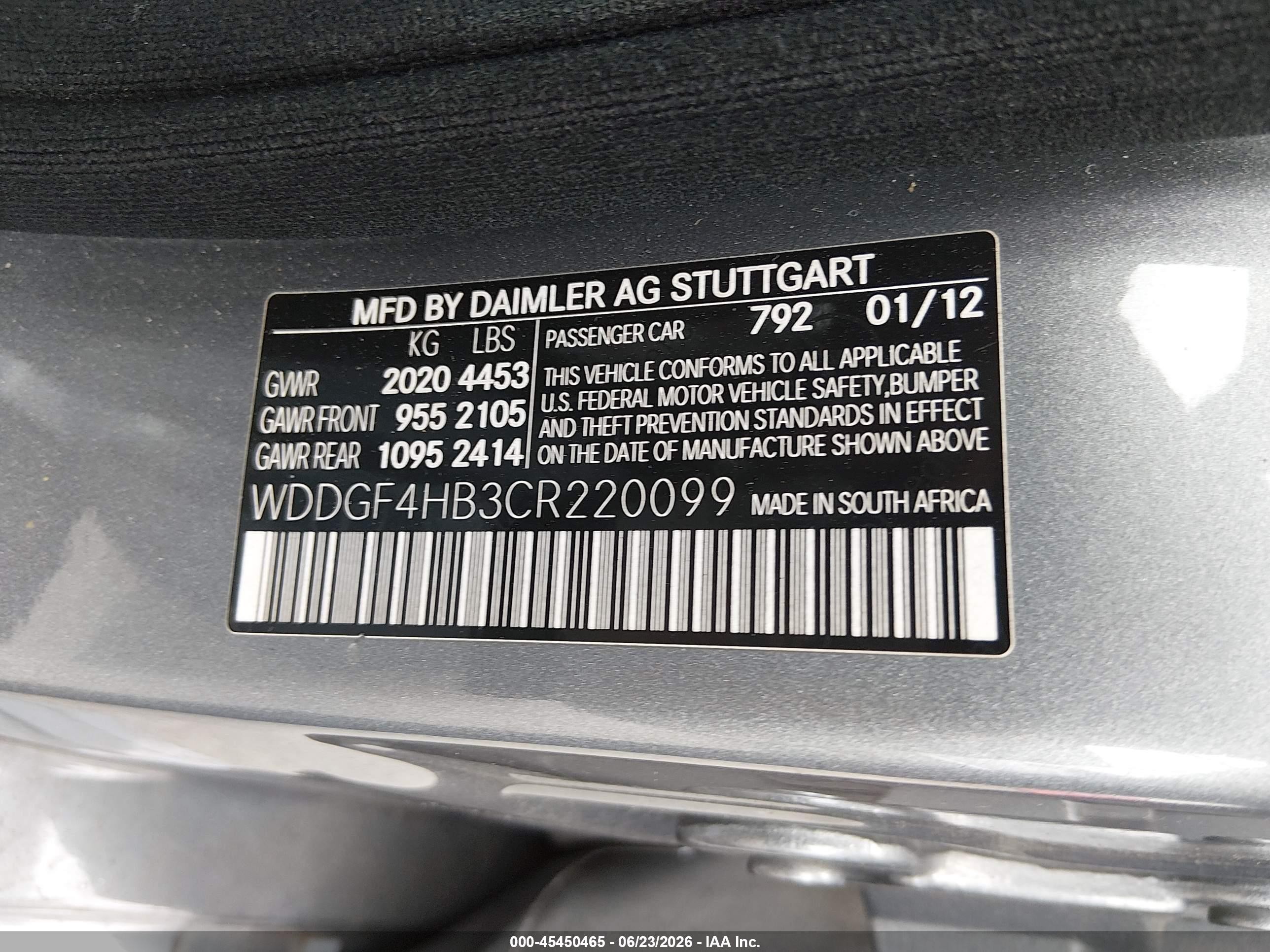 2012 Mercedes-benz C 250 Sport Gray vin: WDDGF4HB3CR220099