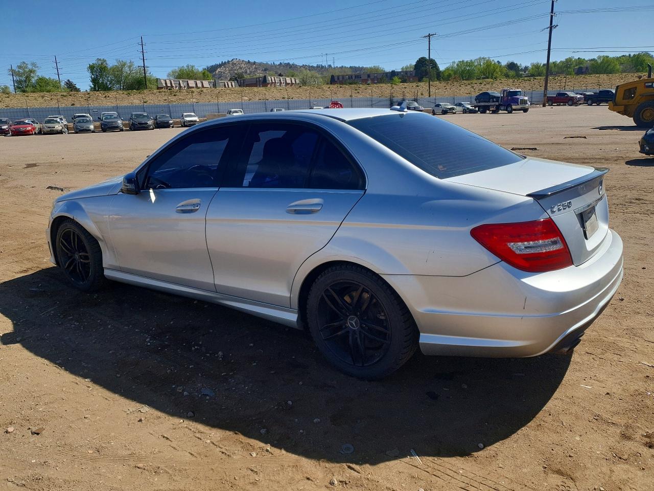 2012 Mercedes-benz C 250 Silver vin: WDDGF4HB3CR227425