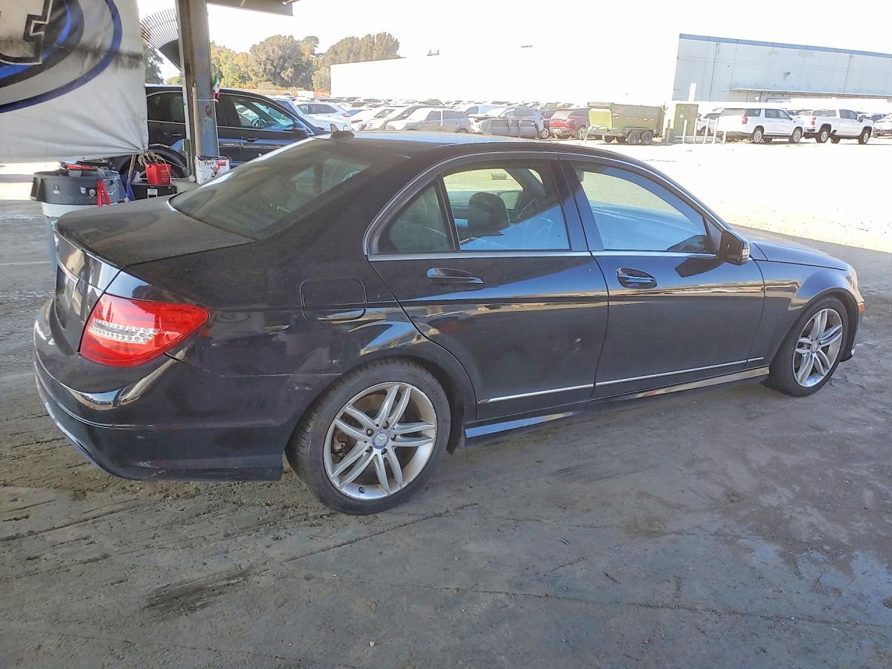 2012 Mercedes-benz C 250 Black vin: WDDGF4HB3CR236061