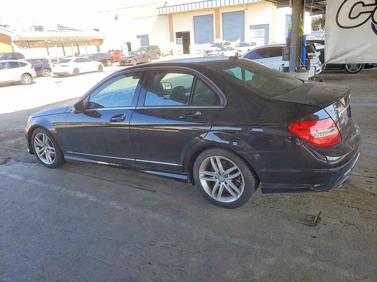 2012 Mercedes-benz C 250 Black vin: WDDGF4HB3CR236061