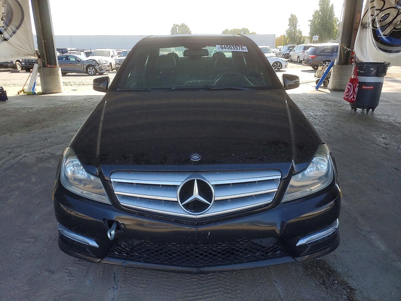2012 Mercedes-benz C 250 Black vin: WDDGF4HB3CR236061