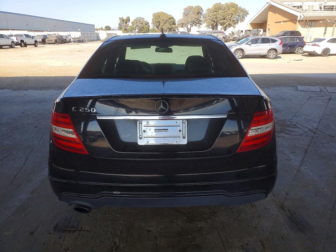 2012 Mercedes-benz C 250 Black vin: WDDGF4HB3CR236061