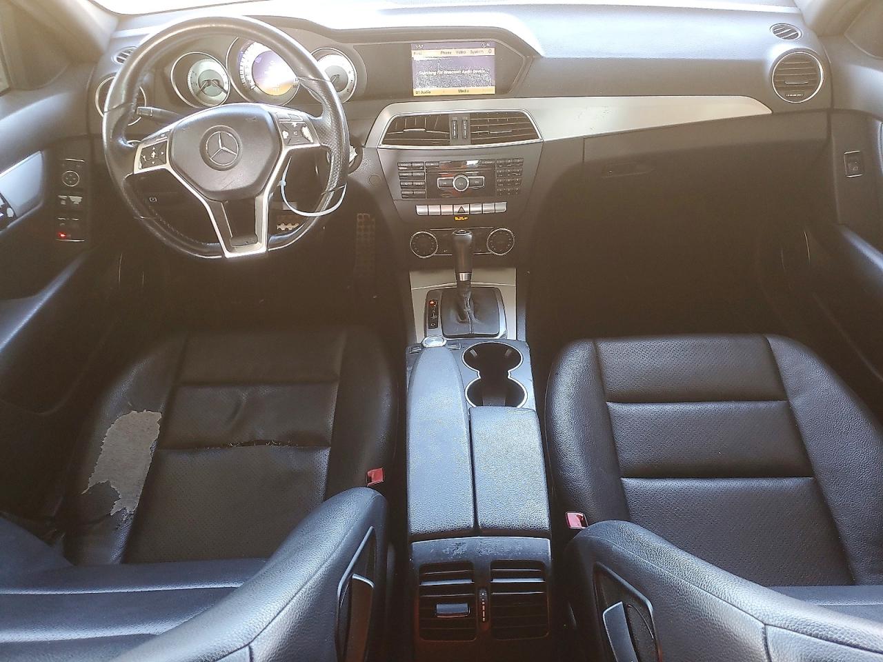 2012 Mercedes-benz C 250 Black vin: WDDGF4HB3CR236061
