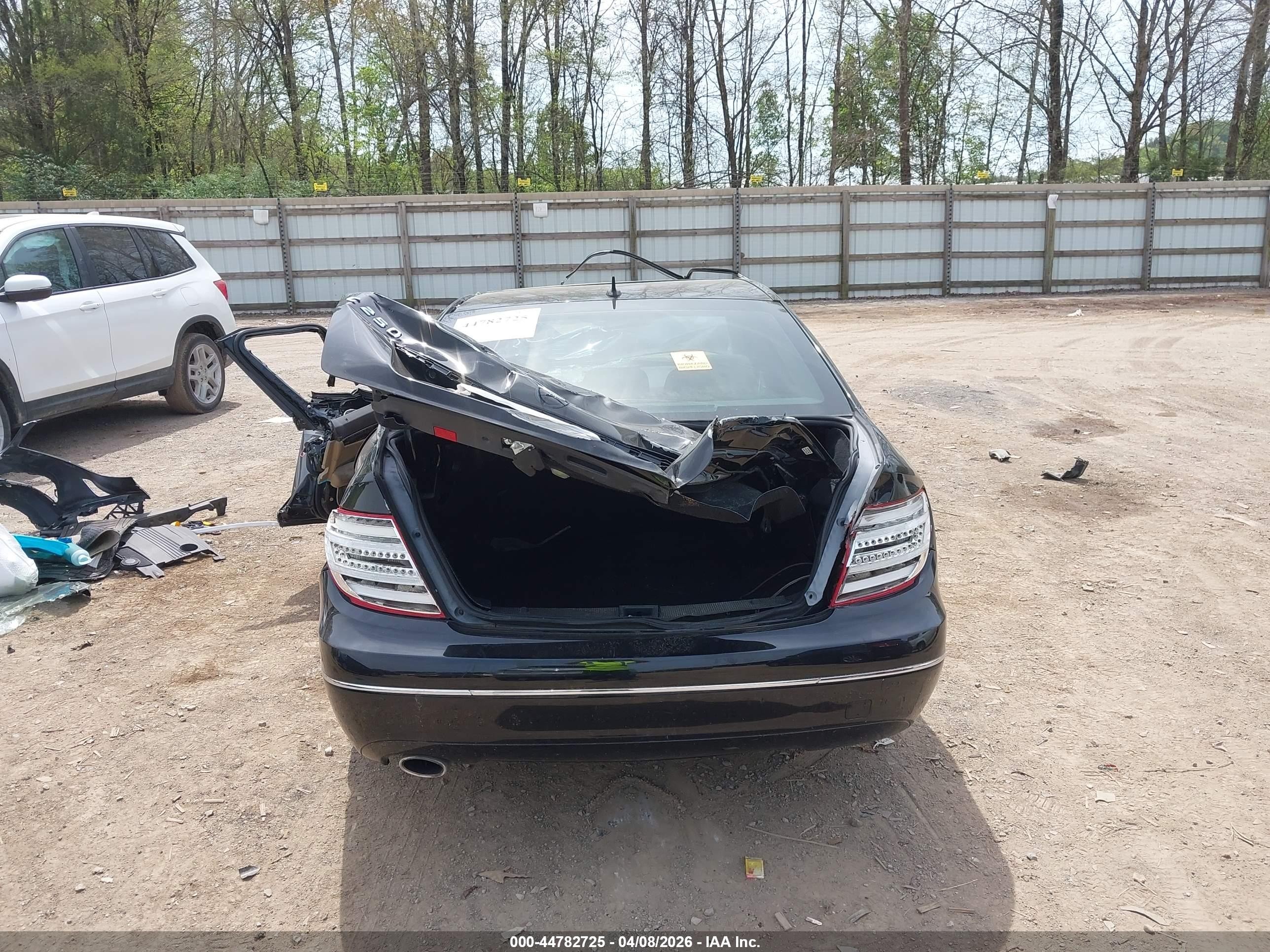 2012 Mercedes-benz C 250 Luxury Black vin: WDDGF4HB3CR237971