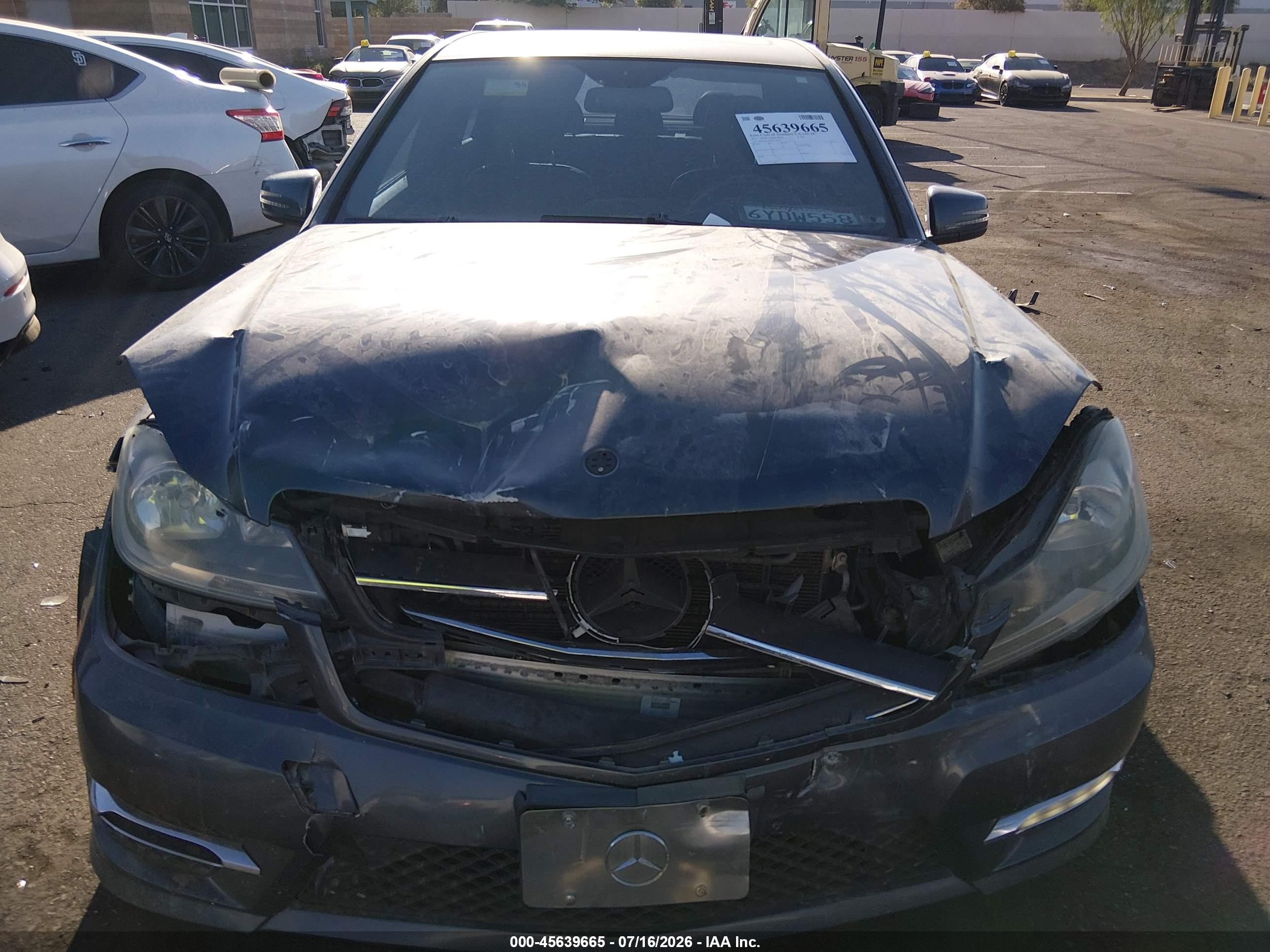 2013 Mercedes-benz C 250 Sport Gray vin: WDDGF4HB3DA789972
