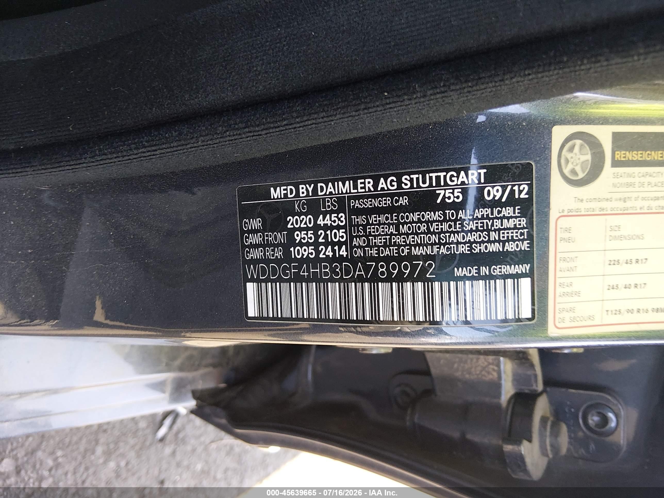 2013 Mercedes-benz C 250 Sport Gray vin: WDDGF4HB3DA789972