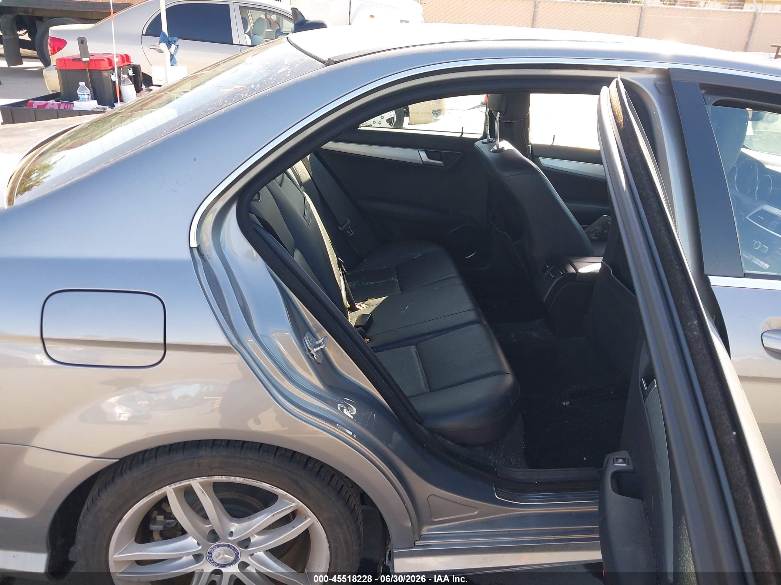 2013 Mercedes-benz C 250 Sport Silver vin: WDDGF4HB3DA866713